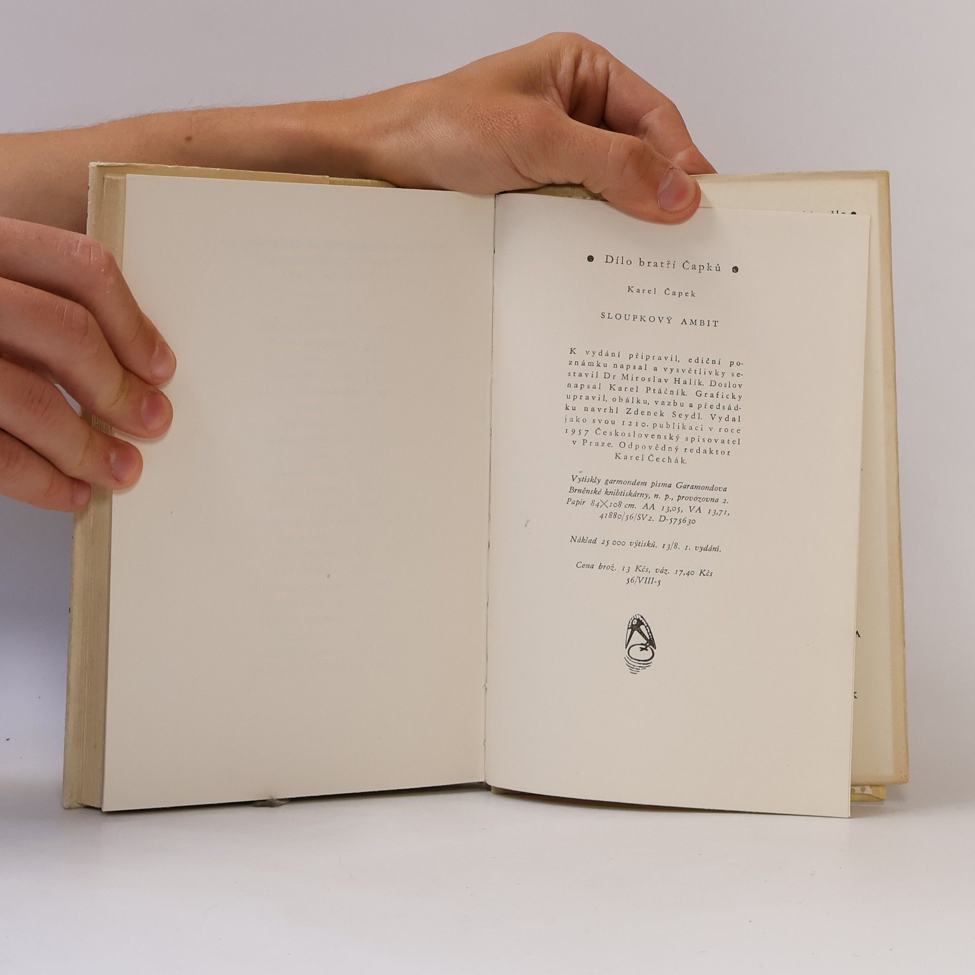 Karel Čapek Sloupkový ambit