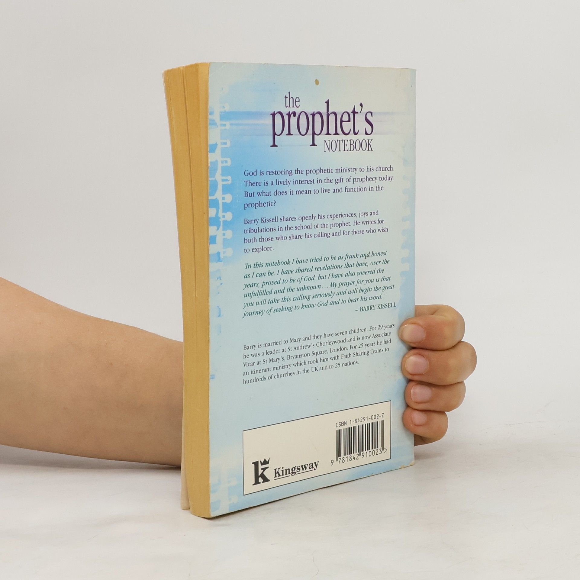 Barry Kissell The Prophet's Notebook