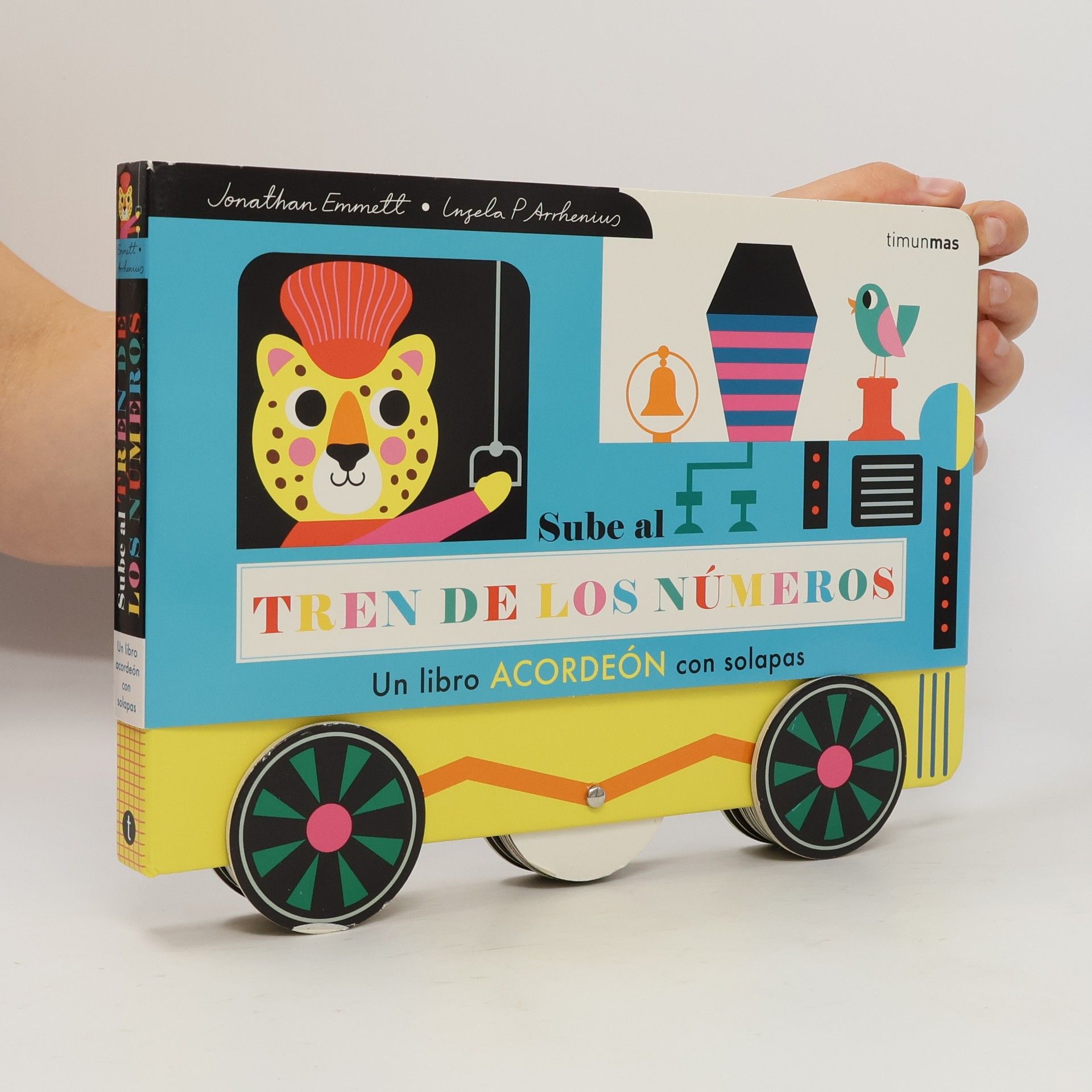Ingela Peterson Arrhenius Libros con elementos para jugar: Sube al tren de los números. Un libro desplegable con solapas