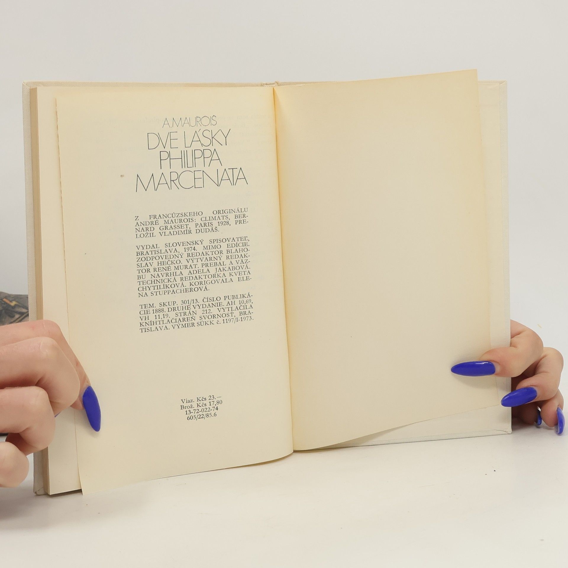 André Maurois Dve lásky Philippa Marcenata