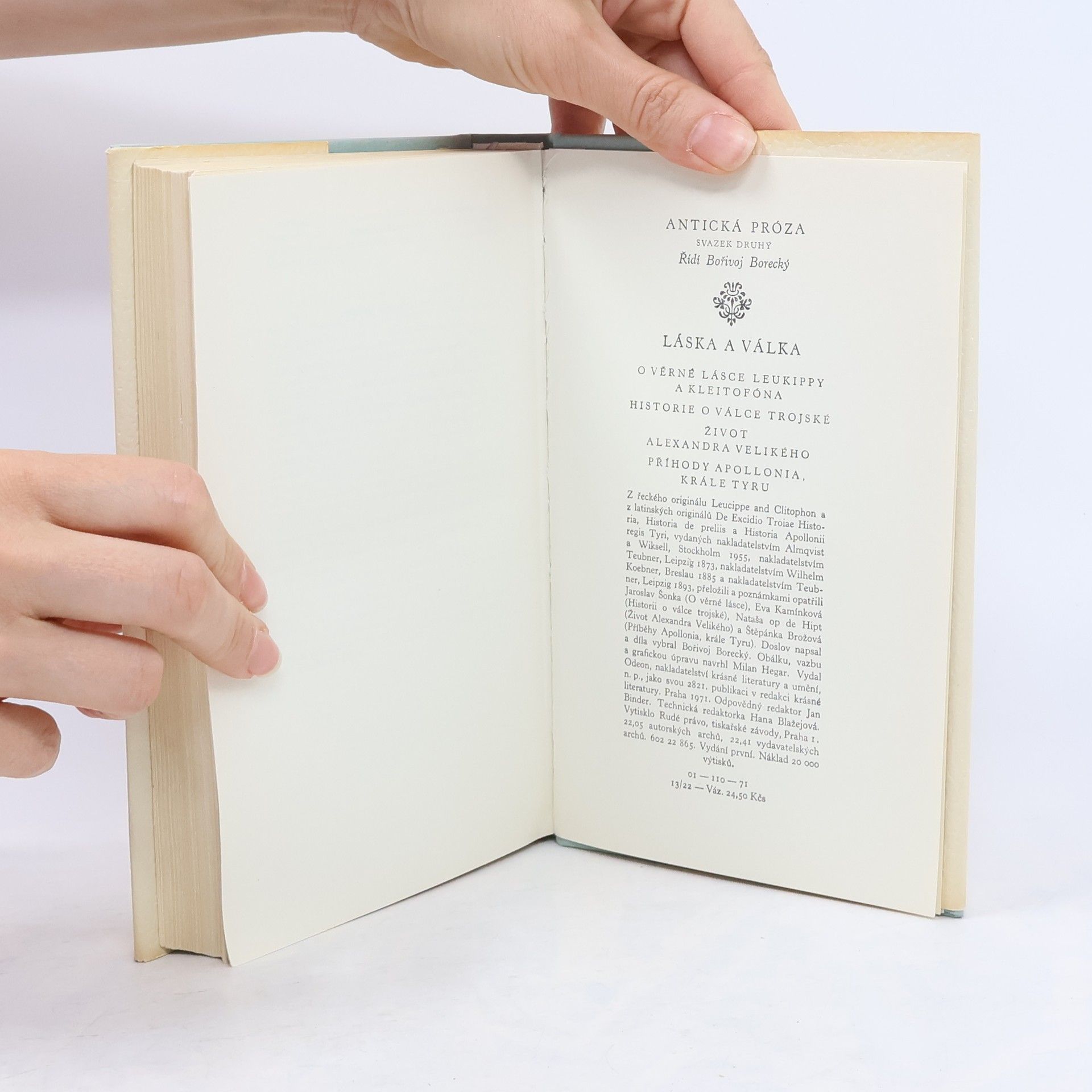 Various authors Antická próza. Láska a válka