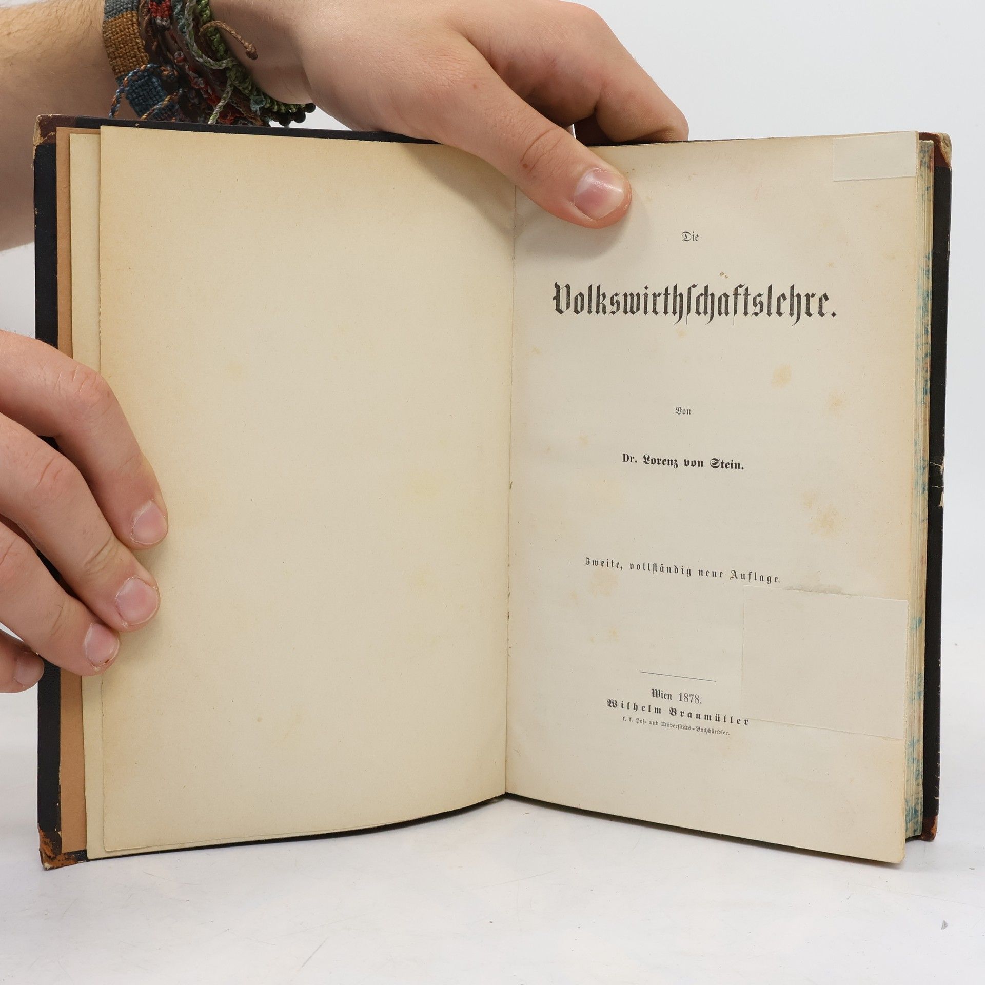 Lorenz von Stein Volkswirthschaftslehre