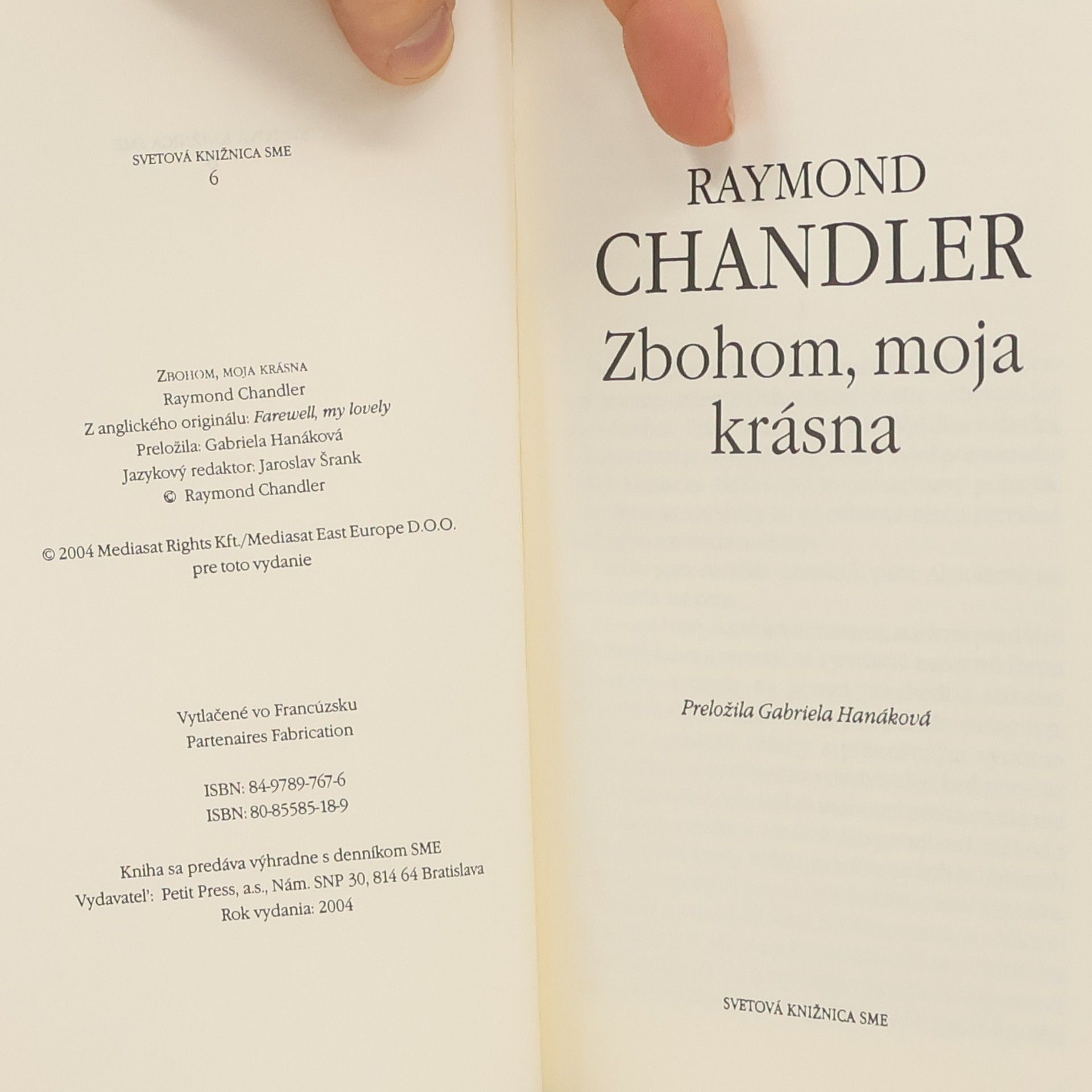 Raymond Chandler Zbohom, moja krásna