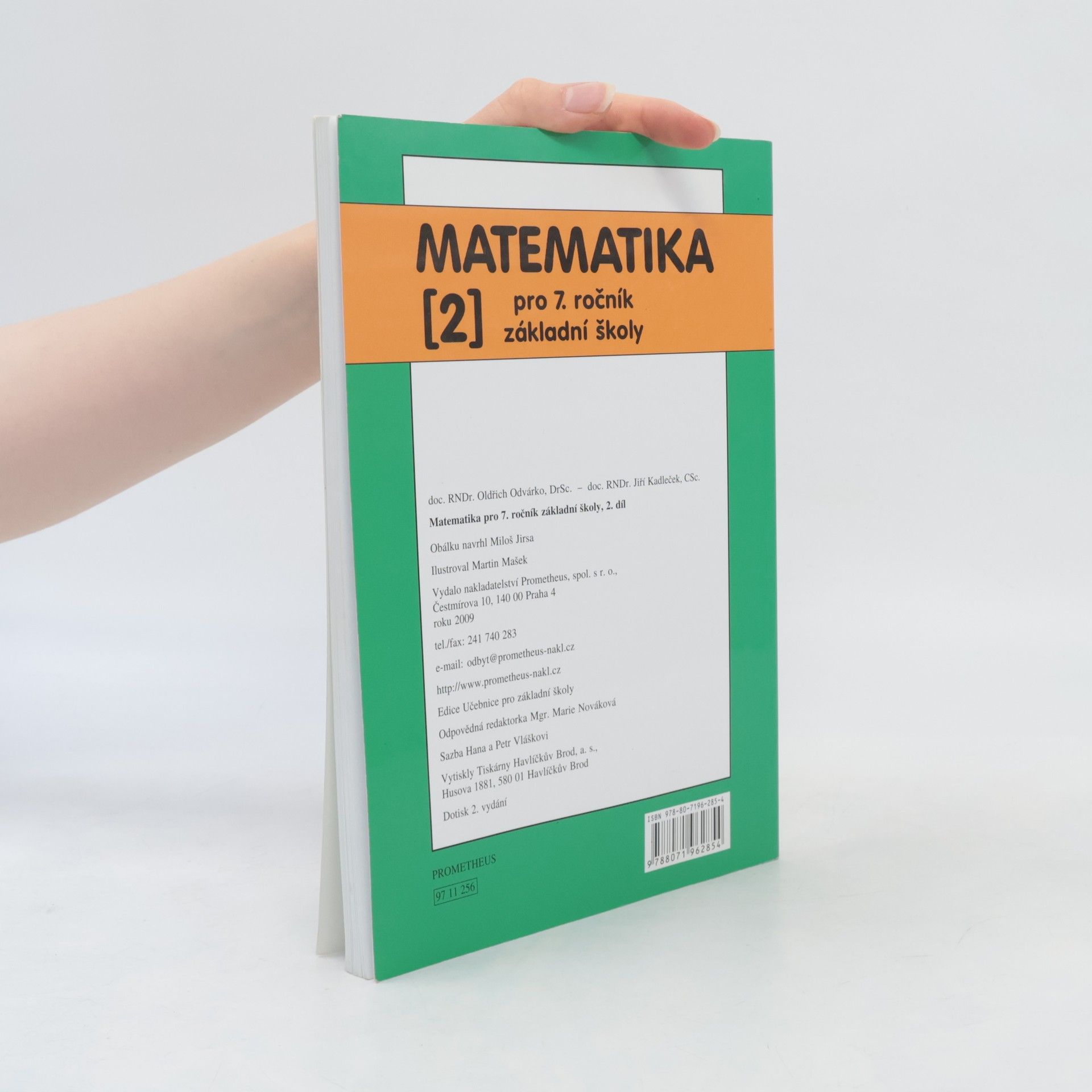 Oldřich Odvárko Matematika pro 7. ročník základní školy. 2, Poměr, přímá a nepřímá úměrnost, procenta