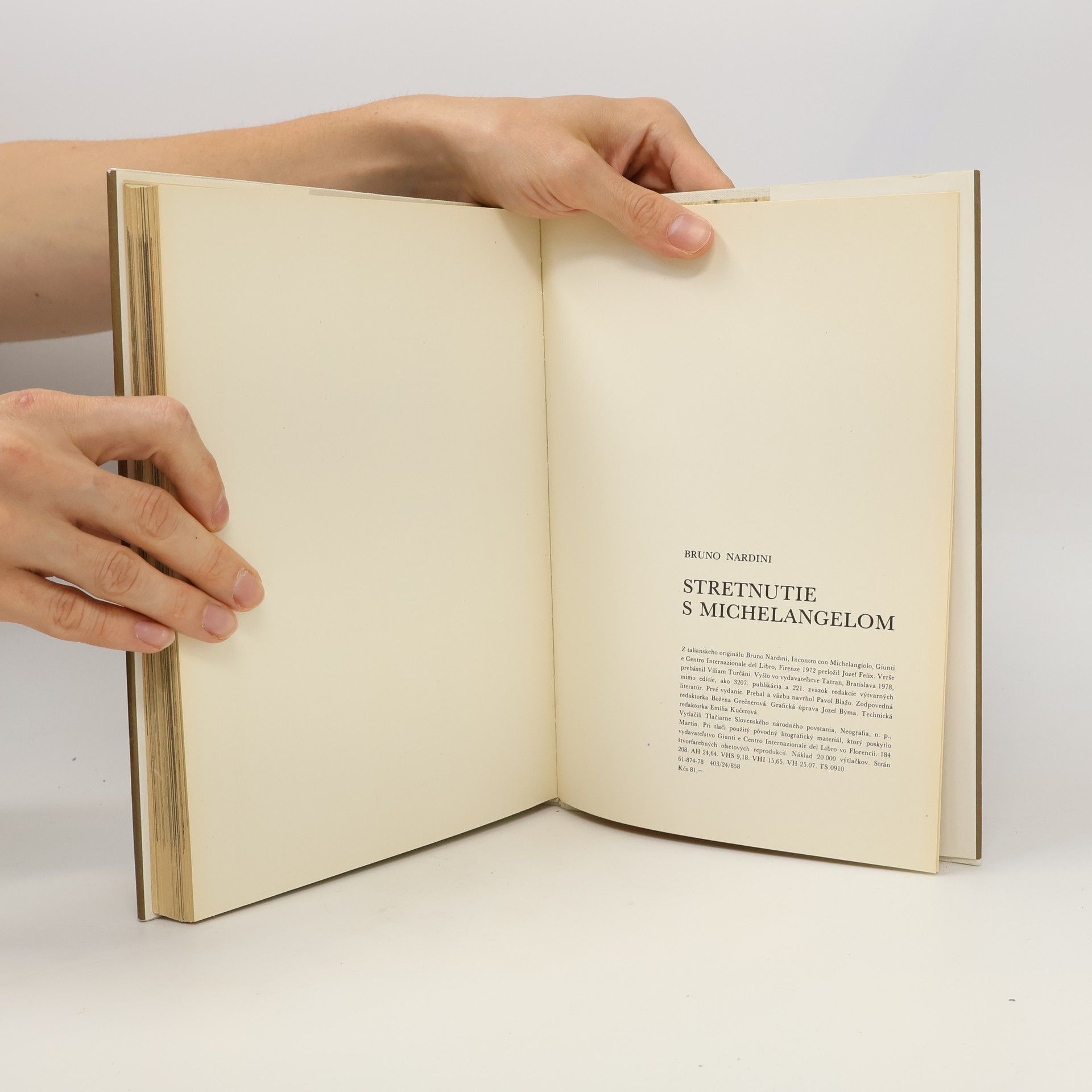 Bruno Nardini Stretnutie s Michelangelom
