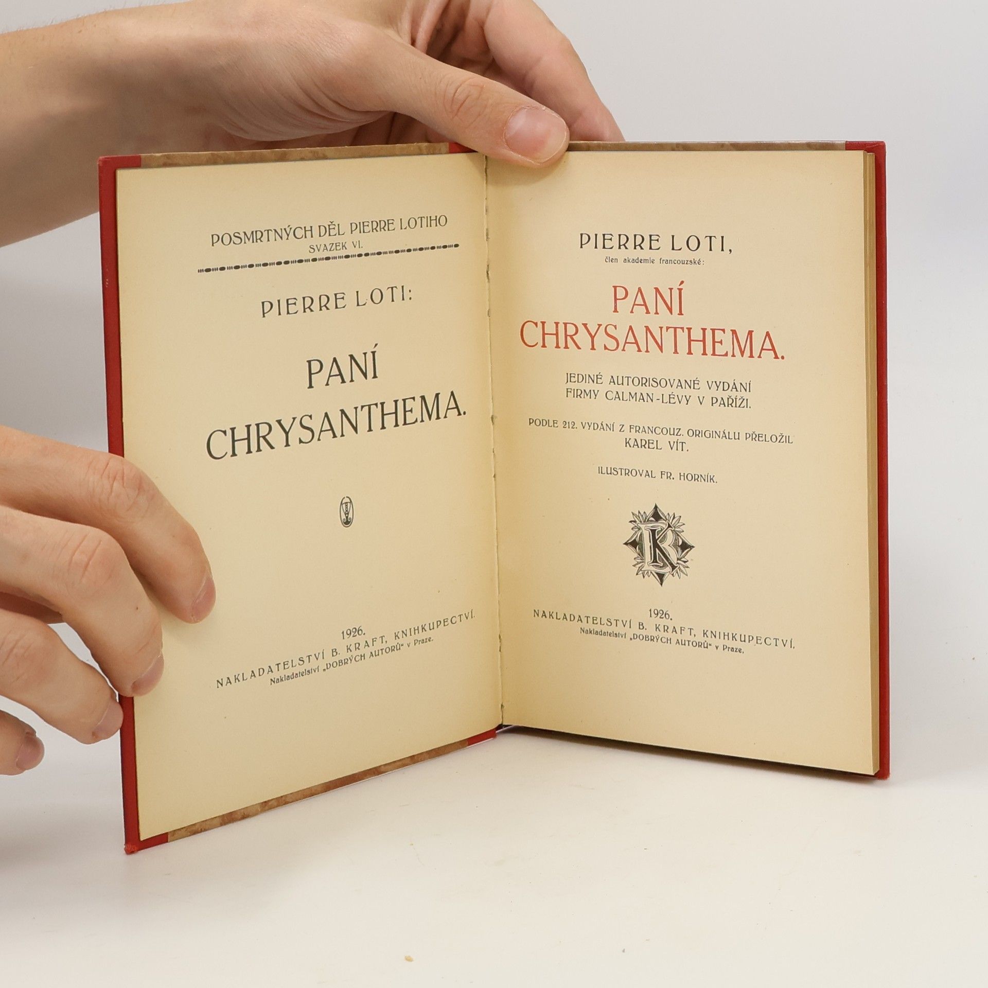 Pierre Loti Paní Chrysanthema