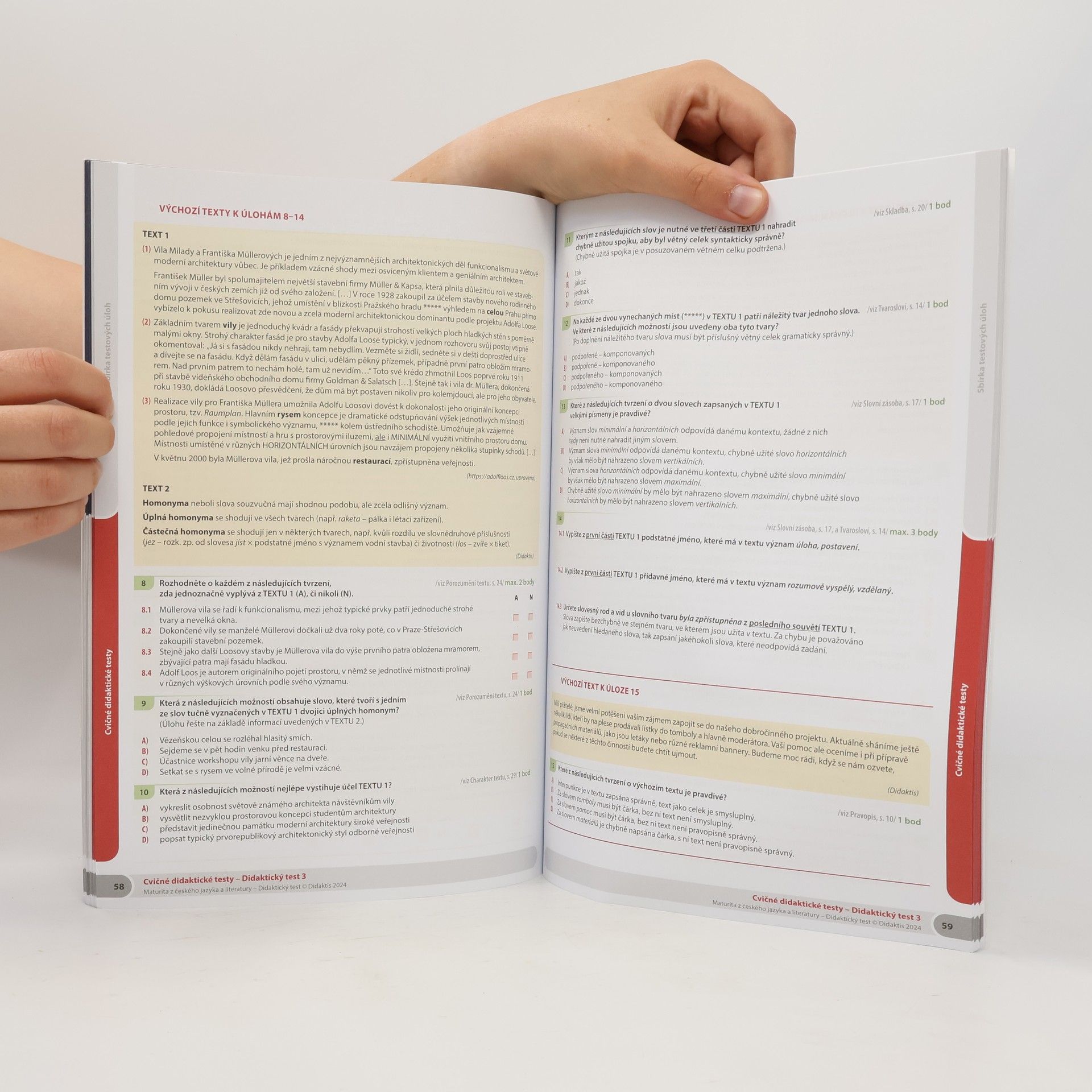 Various authors Maturita z českého jazyka a literatury: Didaktický test