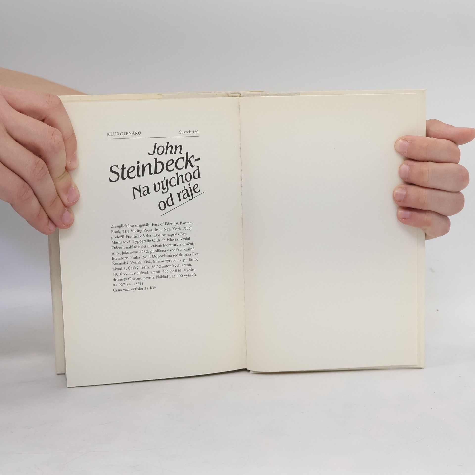 John Steinbeck Na východ od ráje