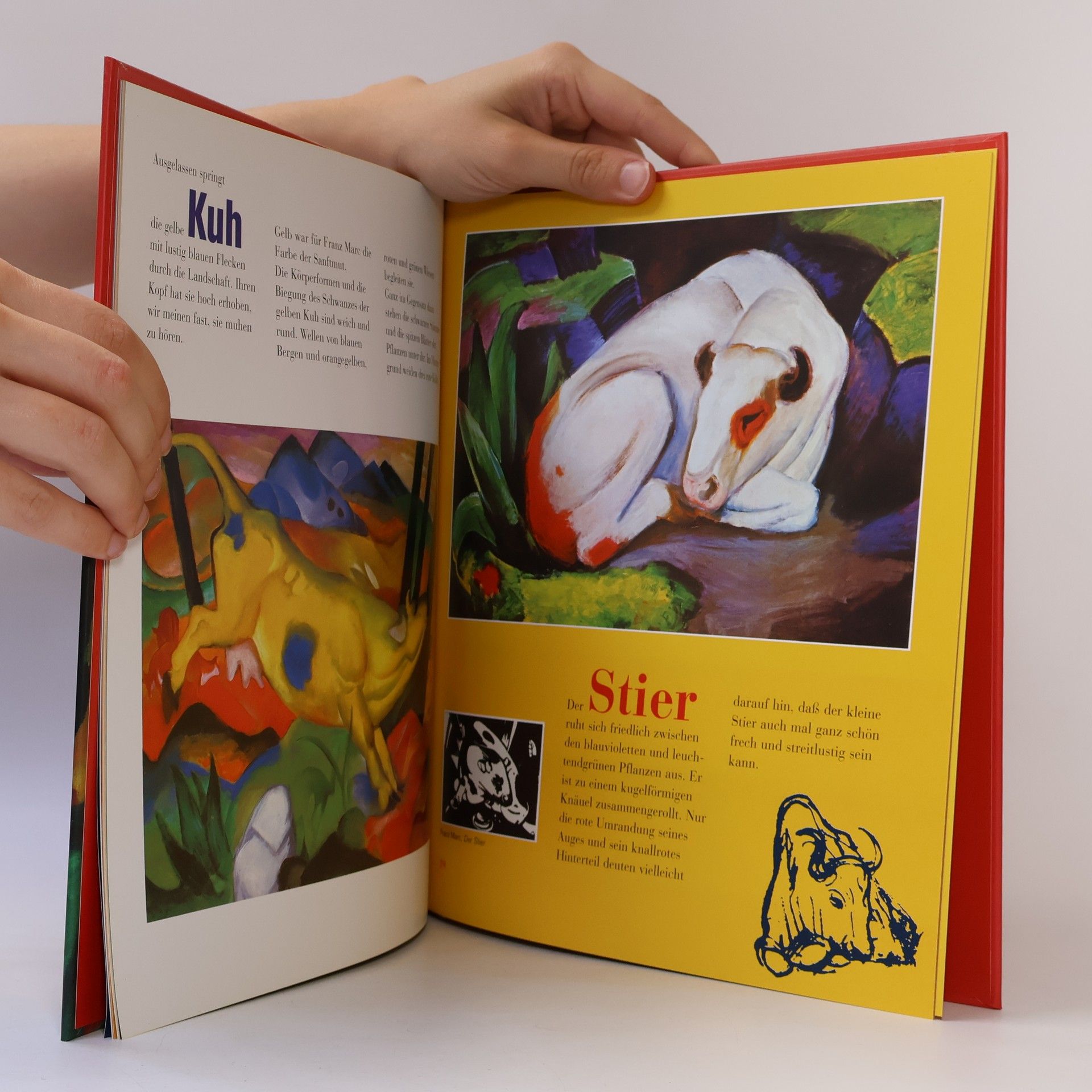 Angela Wenzel Franz Marc, Tiere unterm Regenbogen