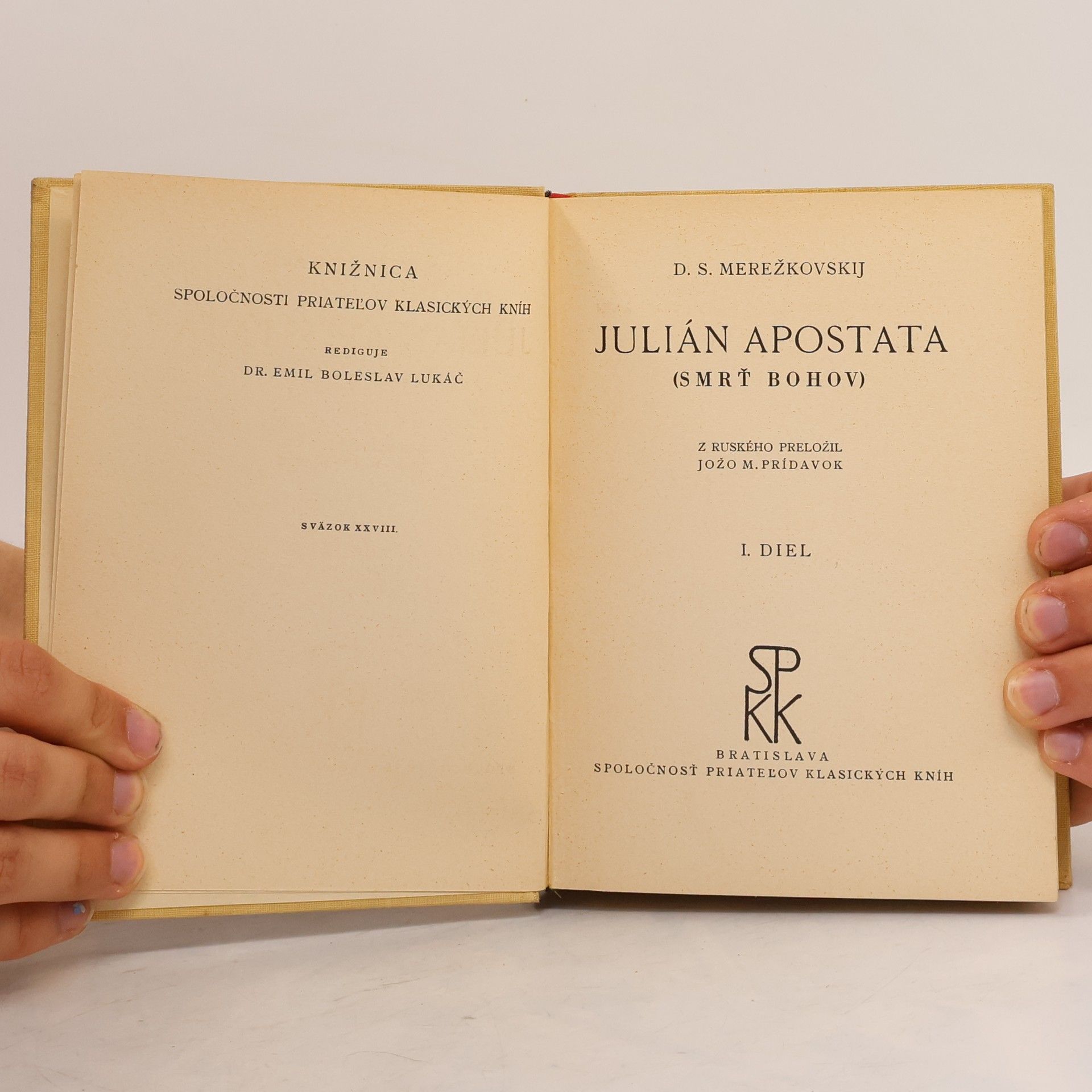 Dmitrij Merežkovskij Julián Apostata I. diel. Smrť bohov