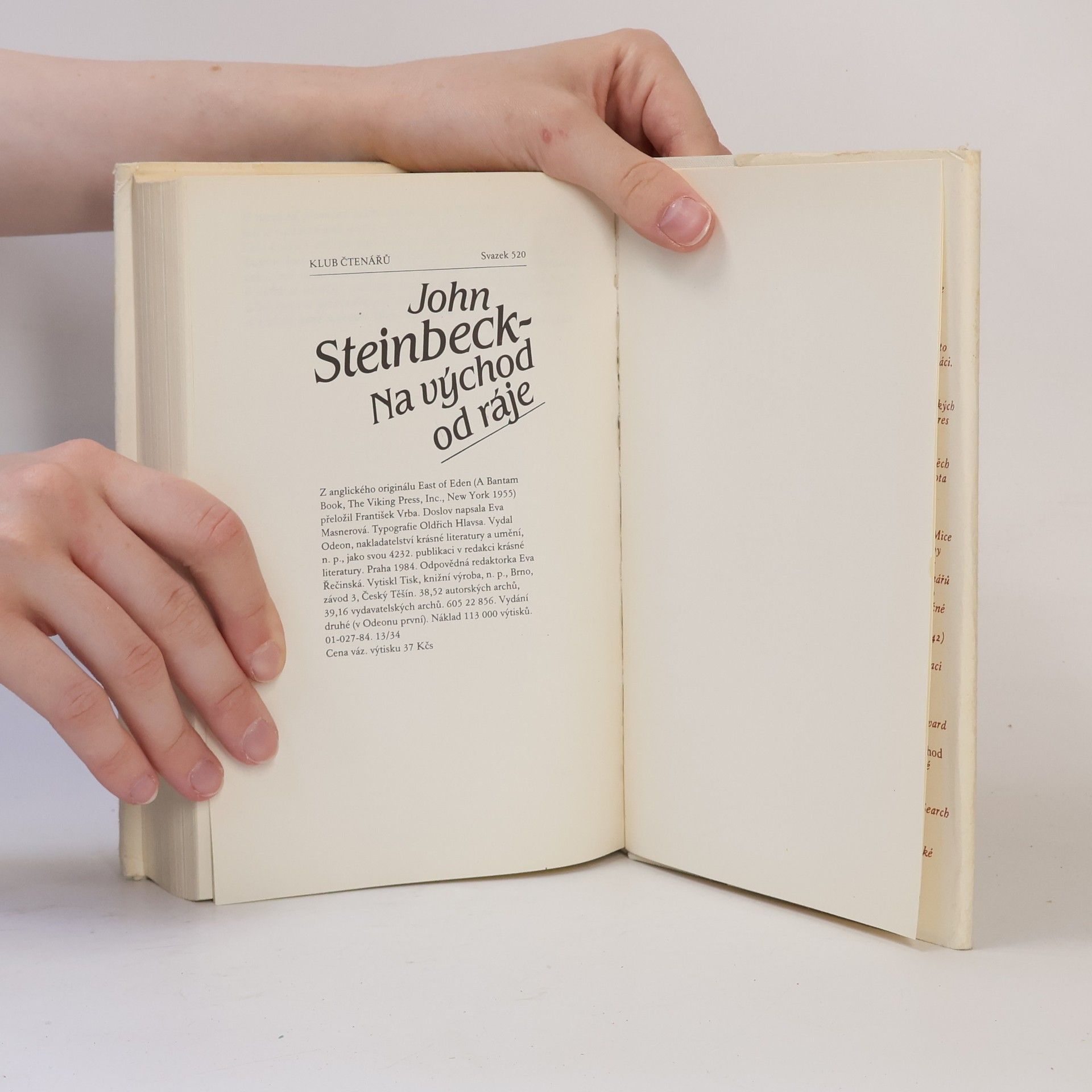 John Steinbeck Na východ od ráje