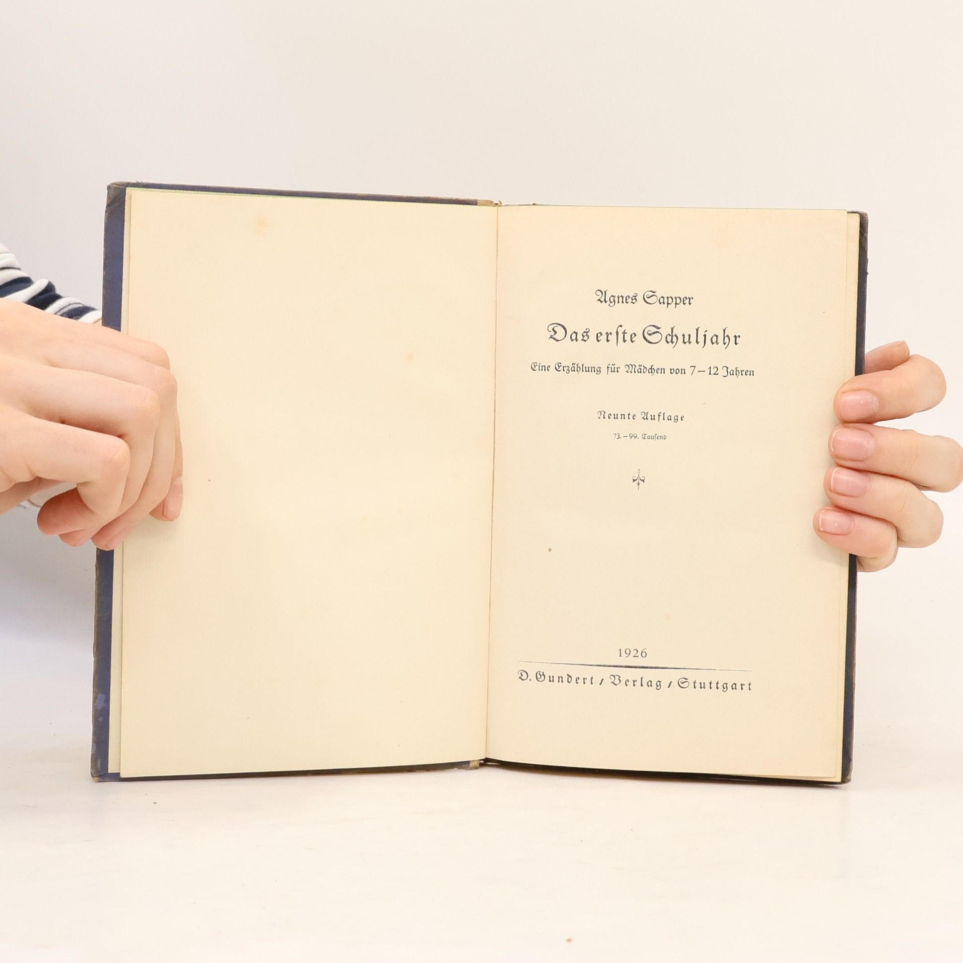 Agnes Sapper Das erste Schuljahr