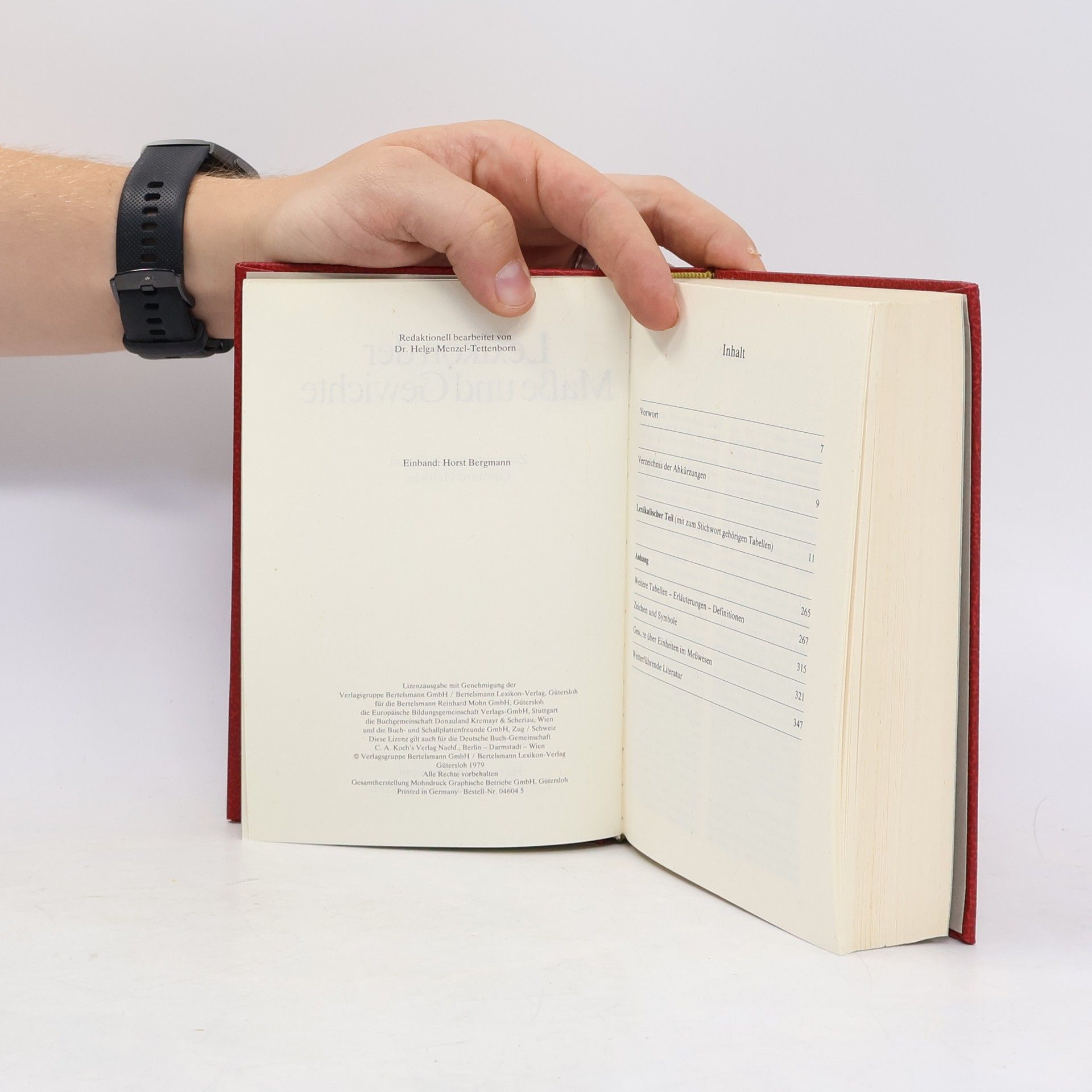 Gerhard Hellwig Lexikon der Masse und Gewichte