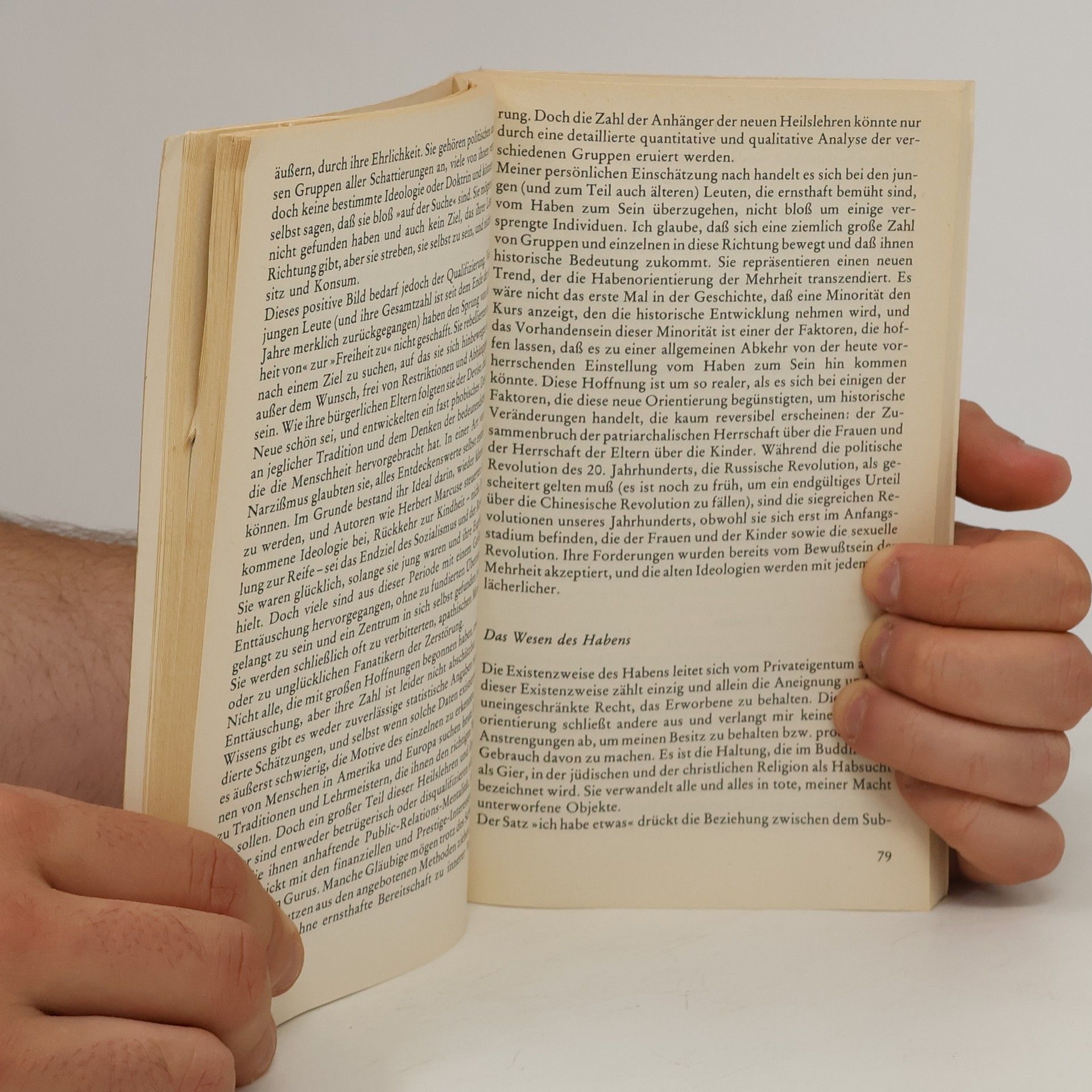 Erich Fromm Haben oder Sein