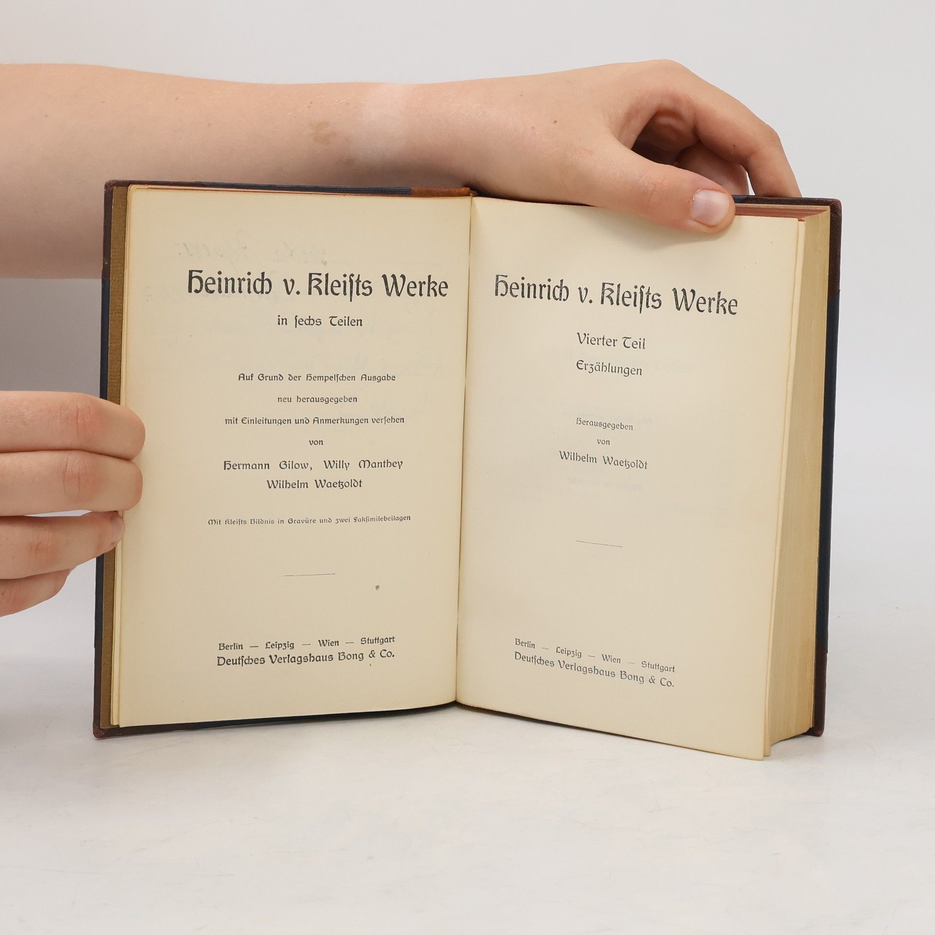 Heinrich von Kleist Heinrich v. Kleists Werke 4