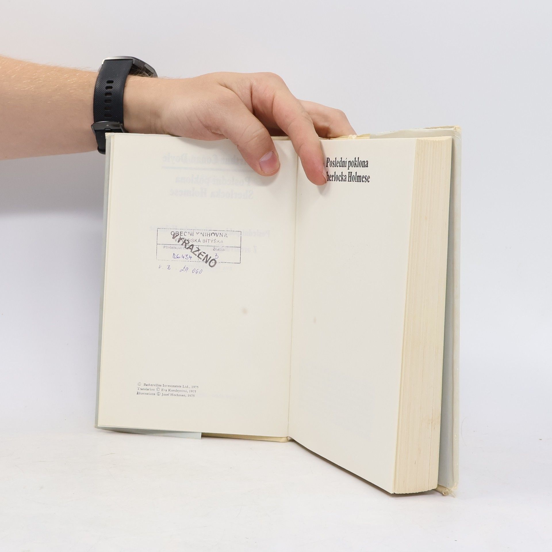 Arthur Conan Doyle Poslední poklona Sherlocka Holmese