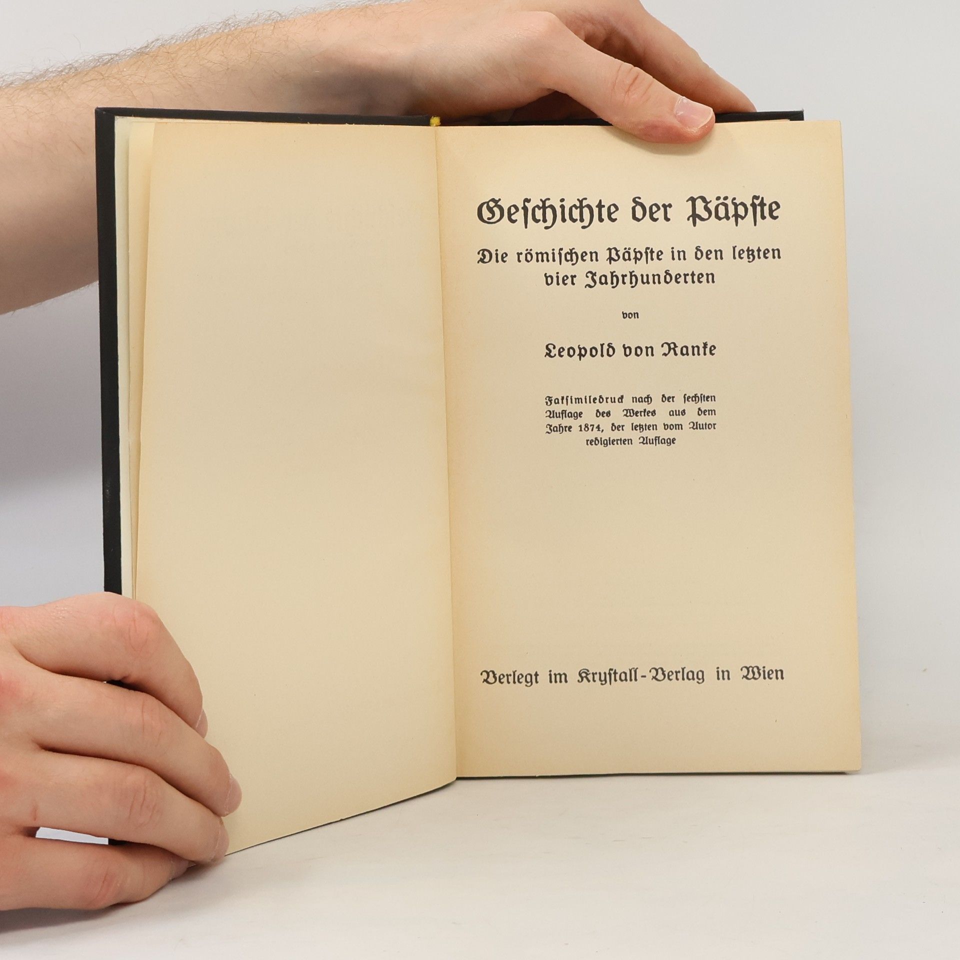 Leopold von Ranke Geschichte der Päpste