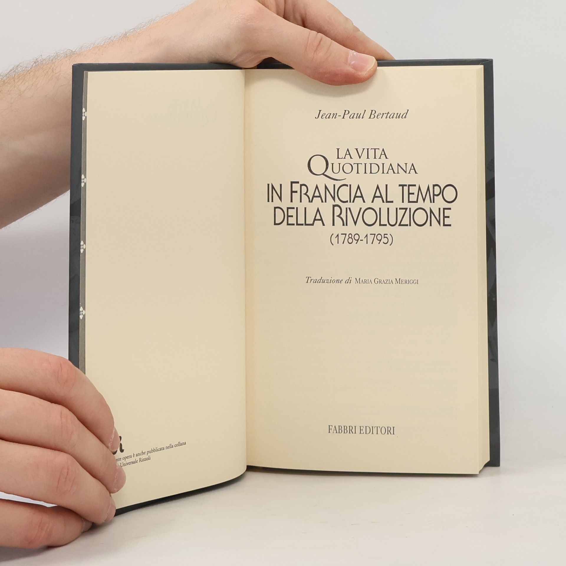 Jean Paul Bertaud In Francia al tempo della Rivoluzione