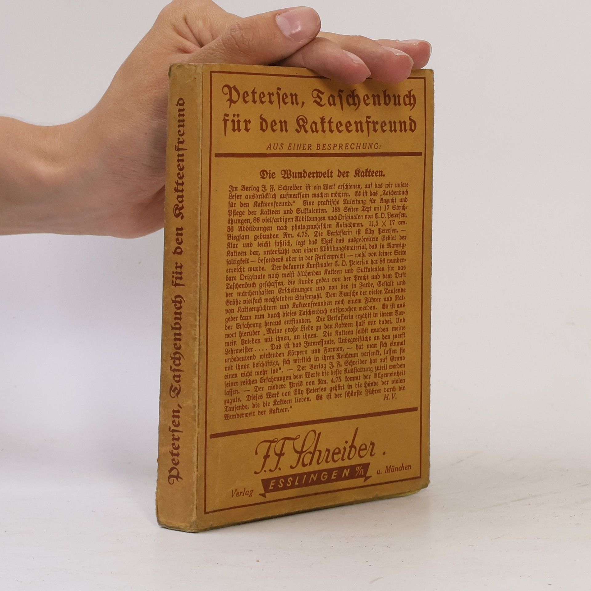Elly Petersen Taschenbuch für den Kakteenfreund