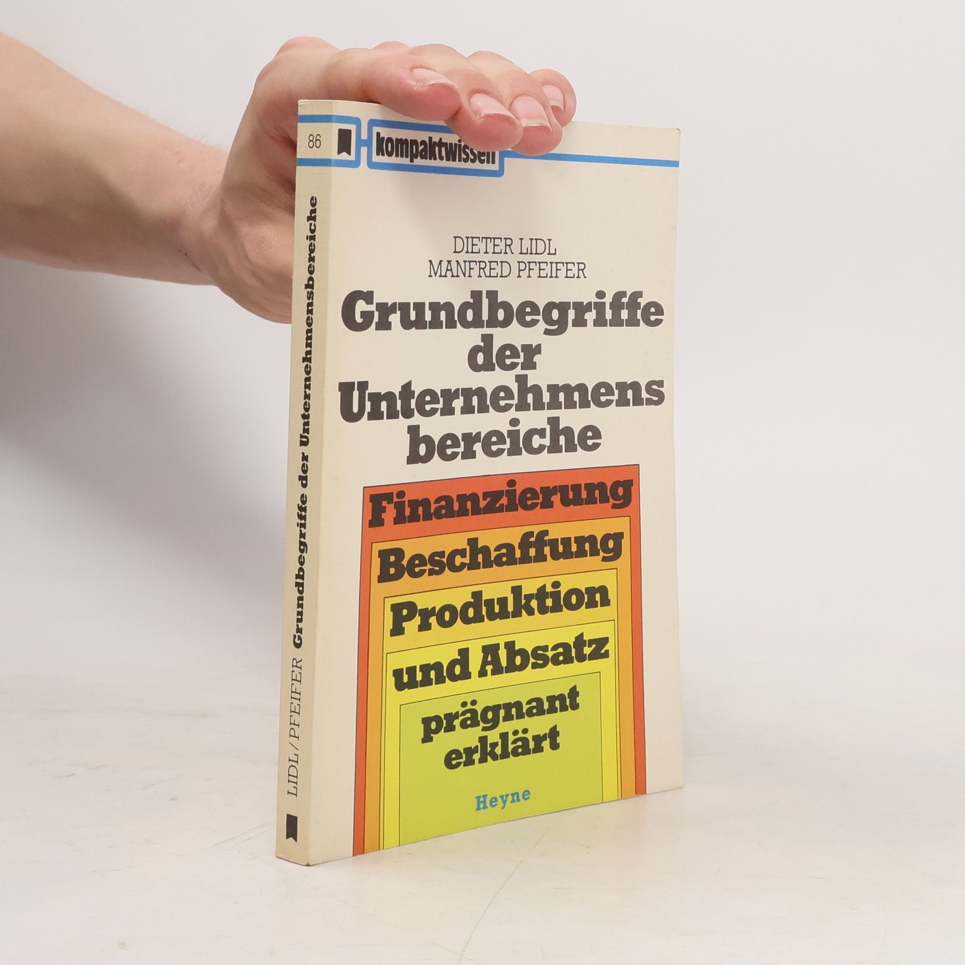 Dieter Lidl Grundbegriffe der Unternehmensbereiche