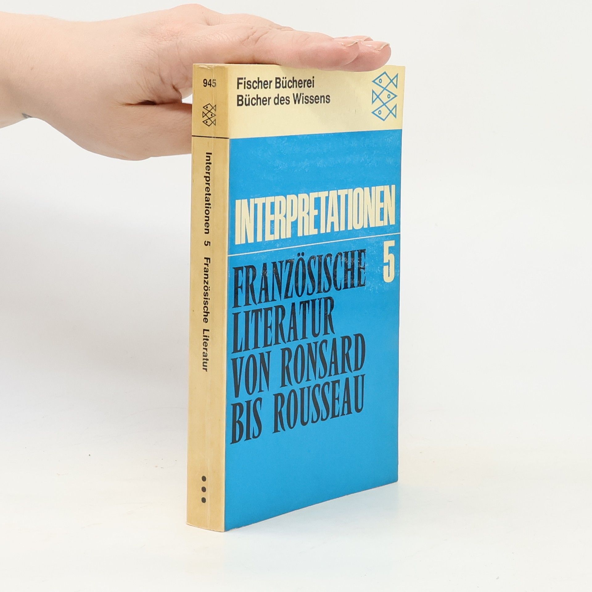 Autorenkollektiv Interpretationen 5. Französische Literatur von Ronsard bis Rousseau