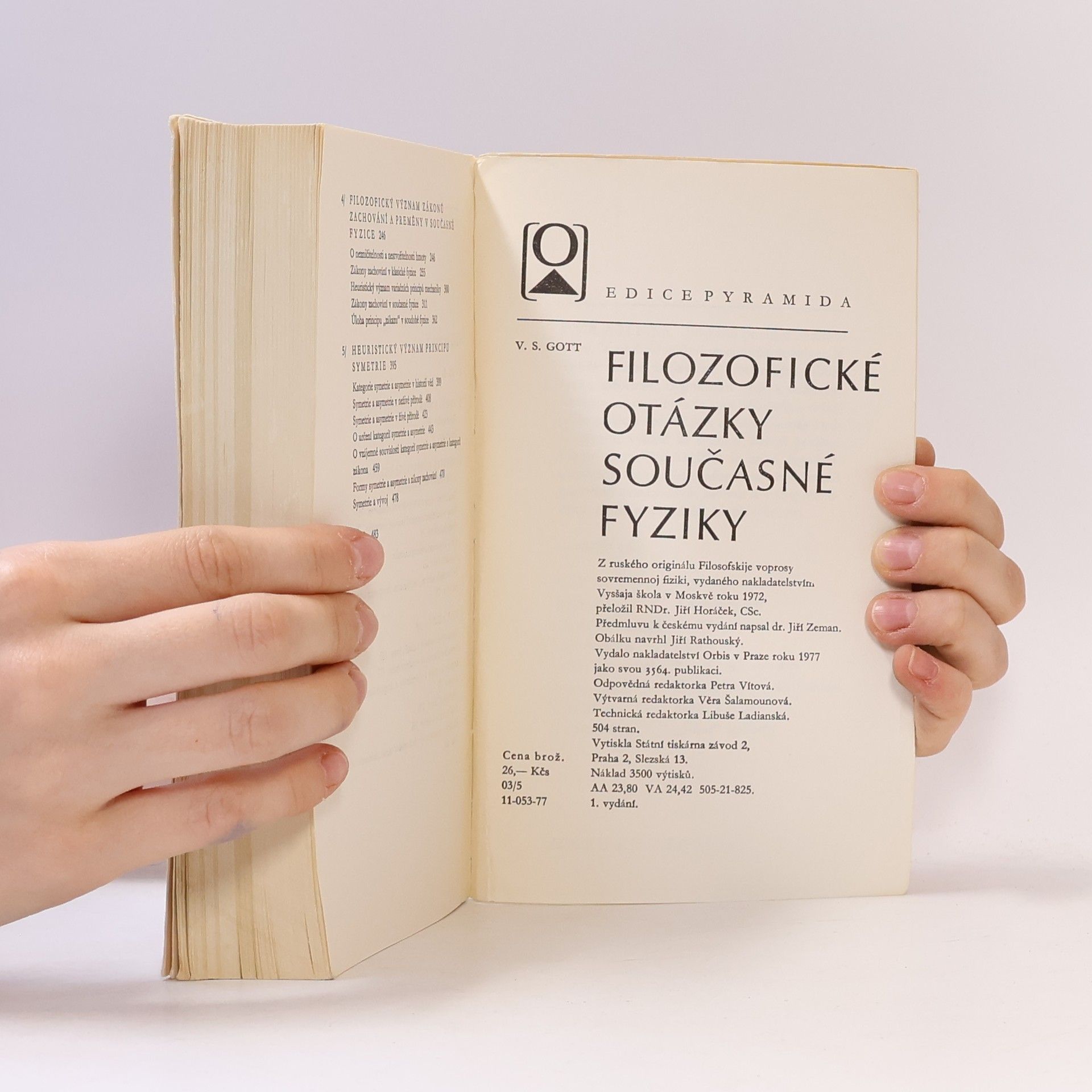 Vladimir Spiridonovič Gott Filozofické otázky současné fyziky