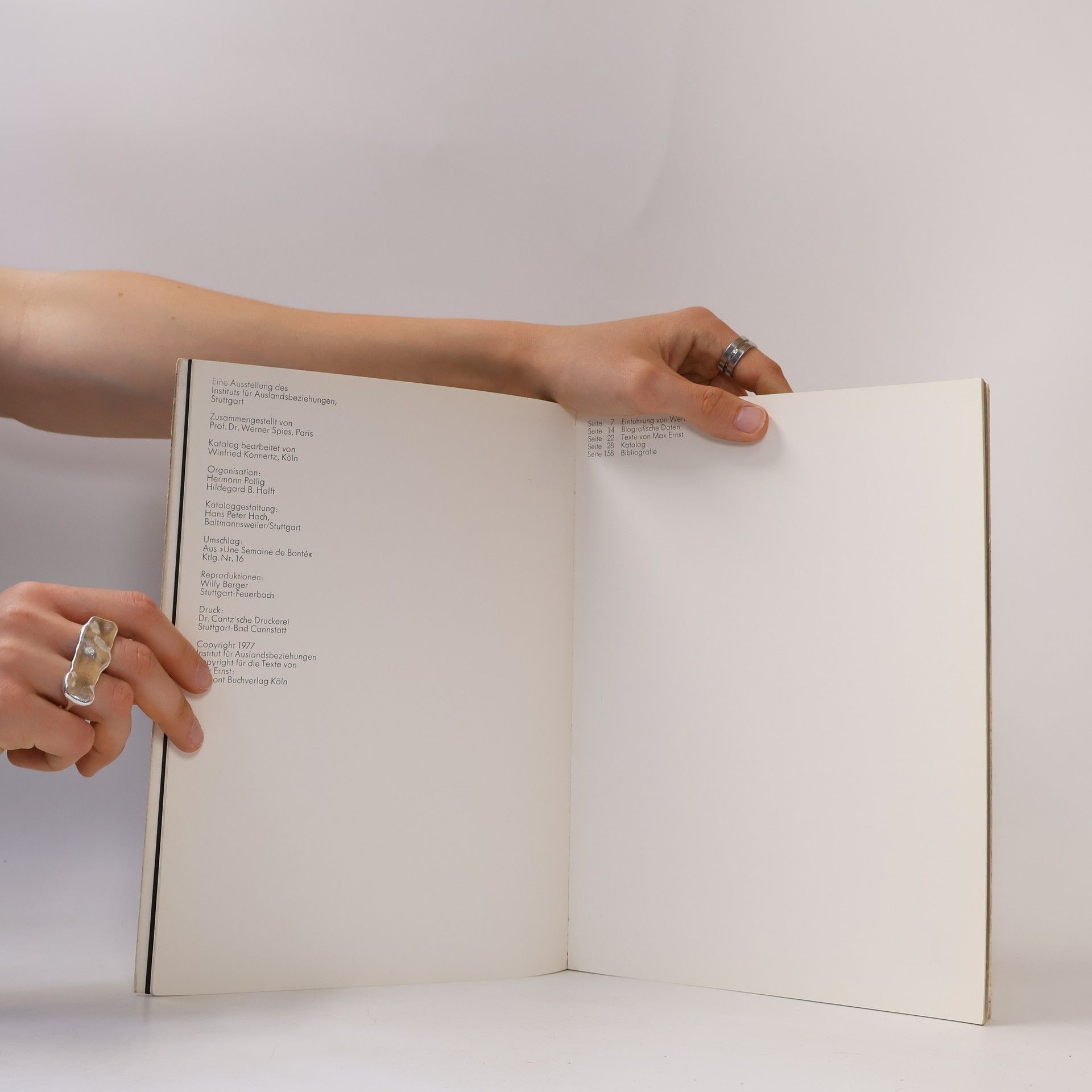 Werner Spies Max Ernst. Bücher und Grafiken