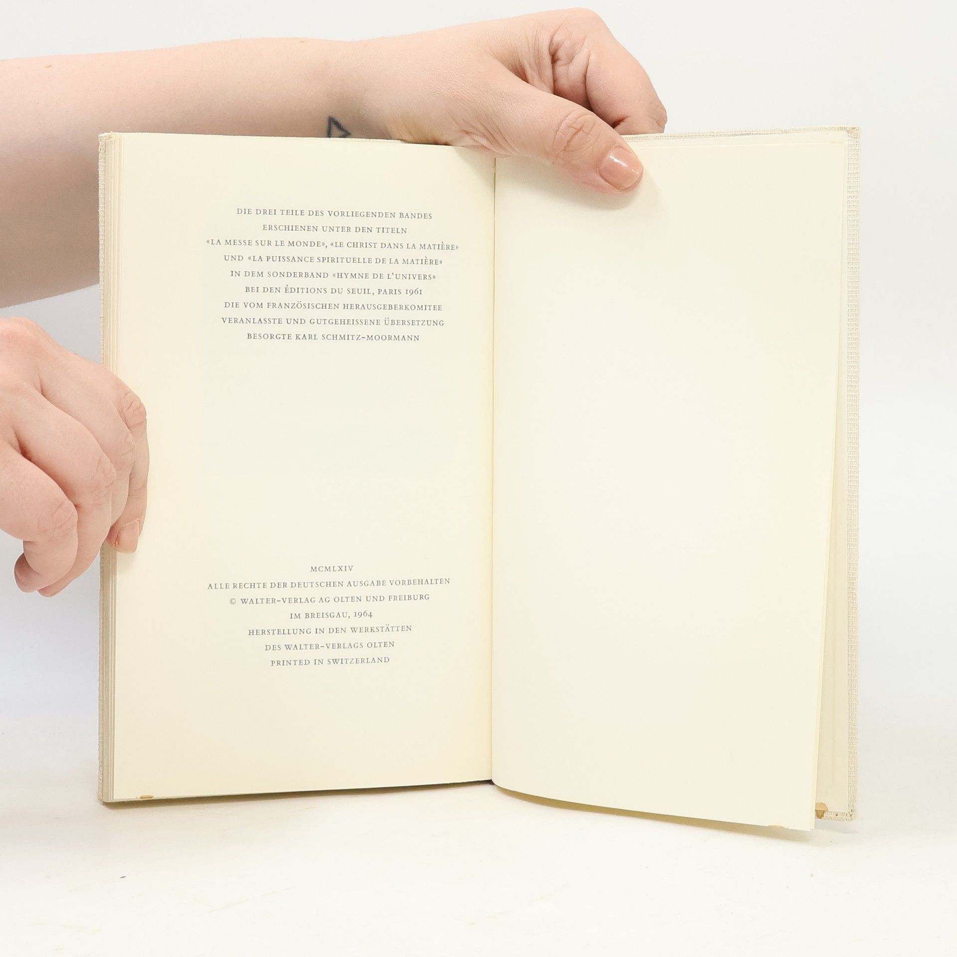 Teilhard de Chardin Lobgesang des Alls