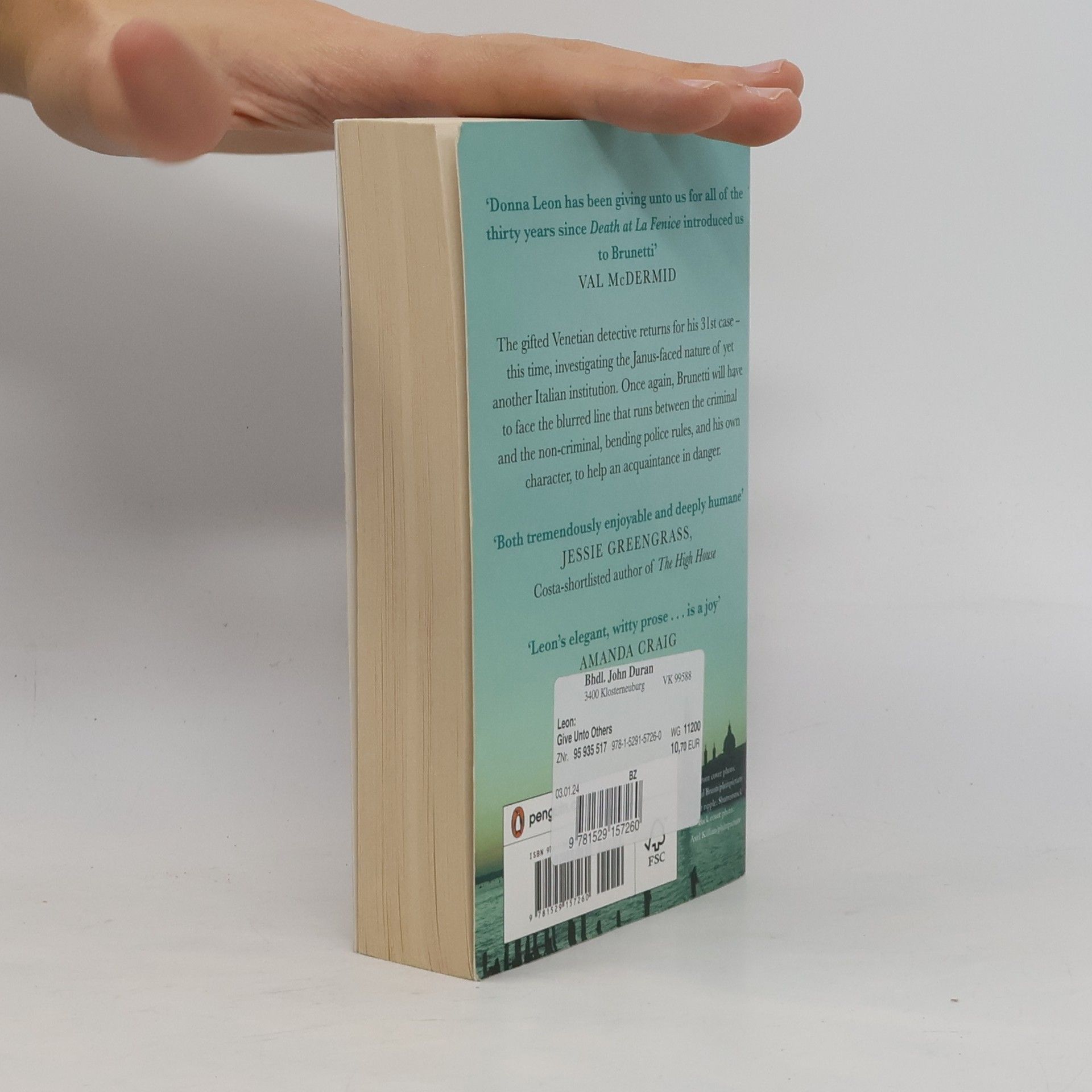 Donna Leon Give Unto Others