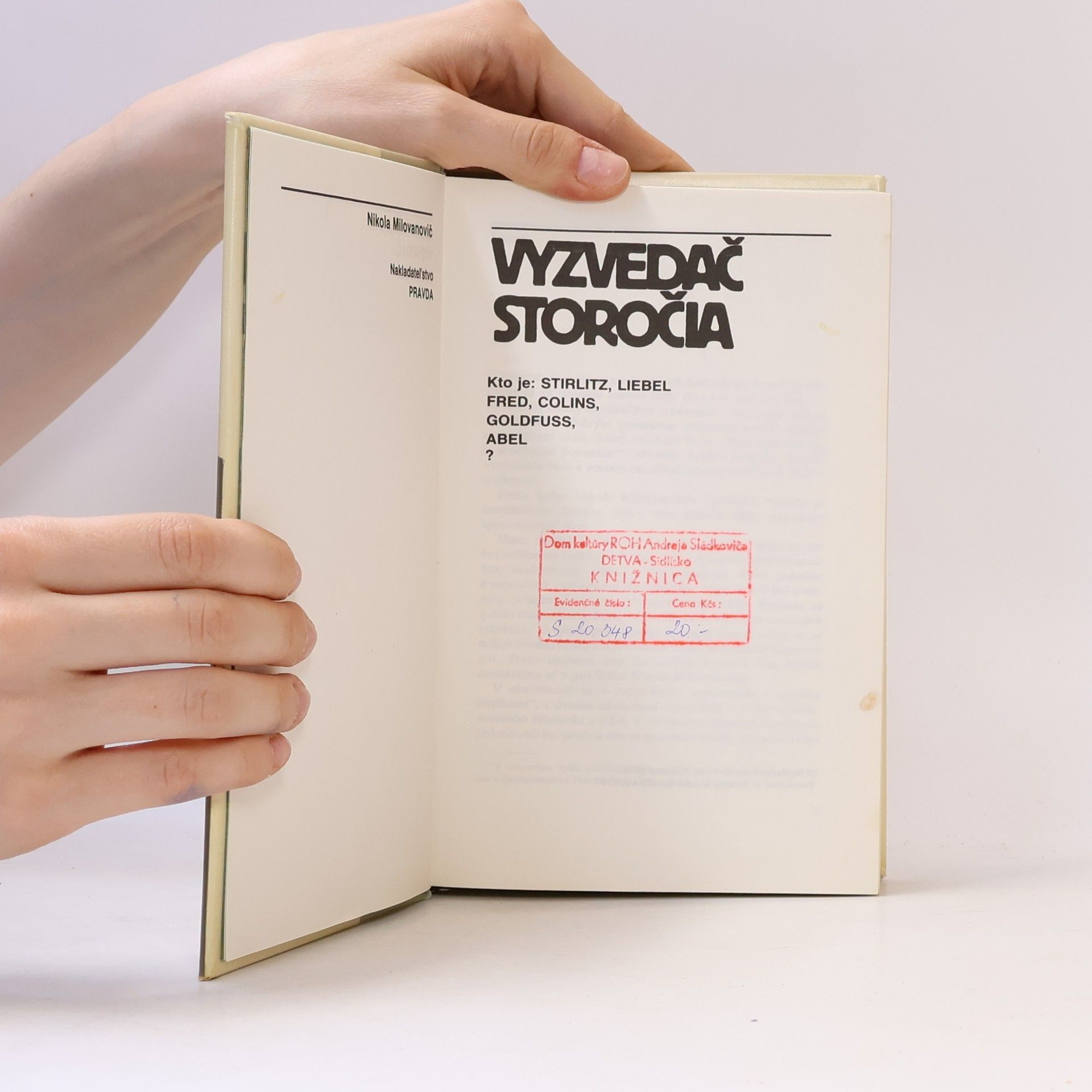 Milovanovič Nikola Vyzvedač storočia