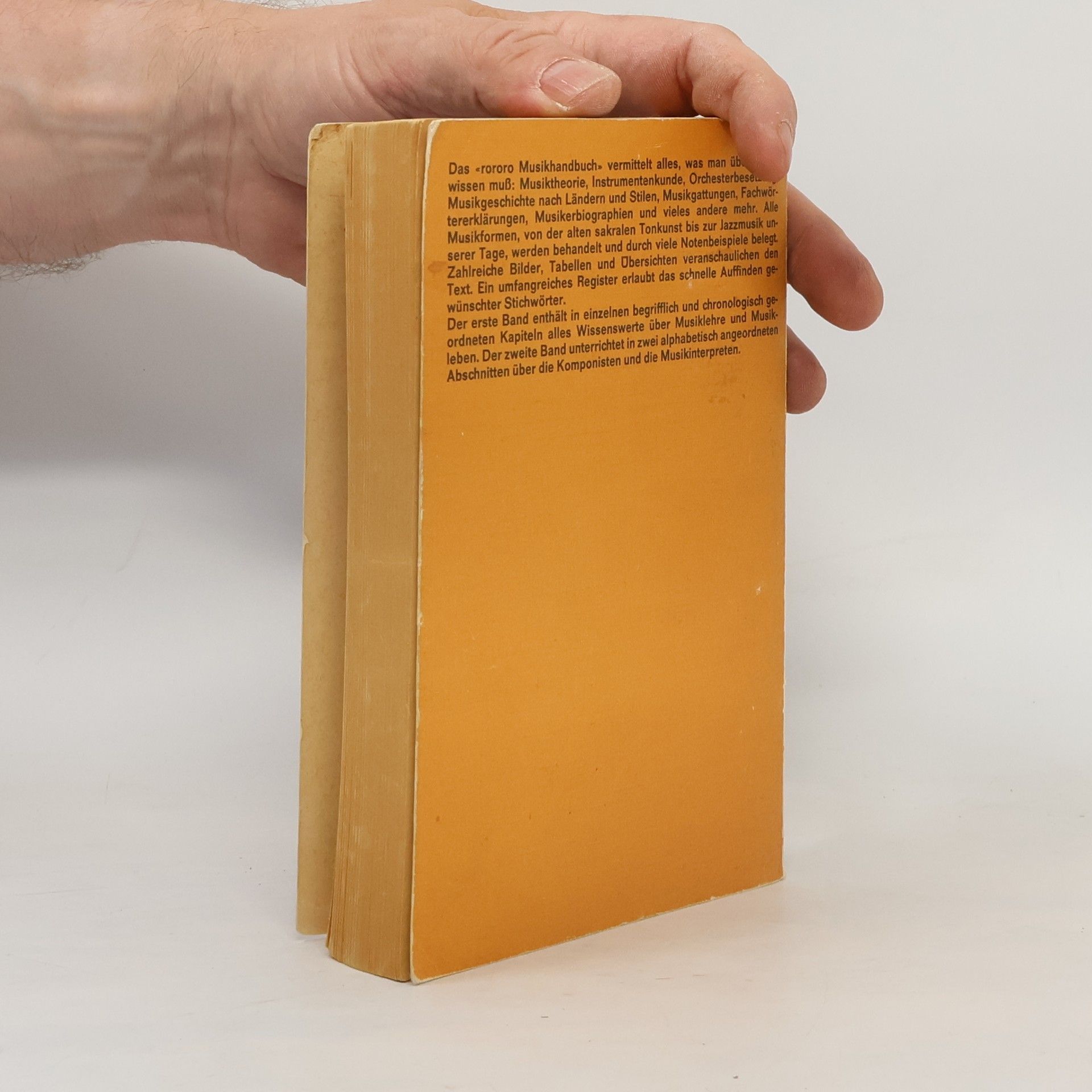 Heinrich Lindlar Rororo Musikhandbuch. Band 1