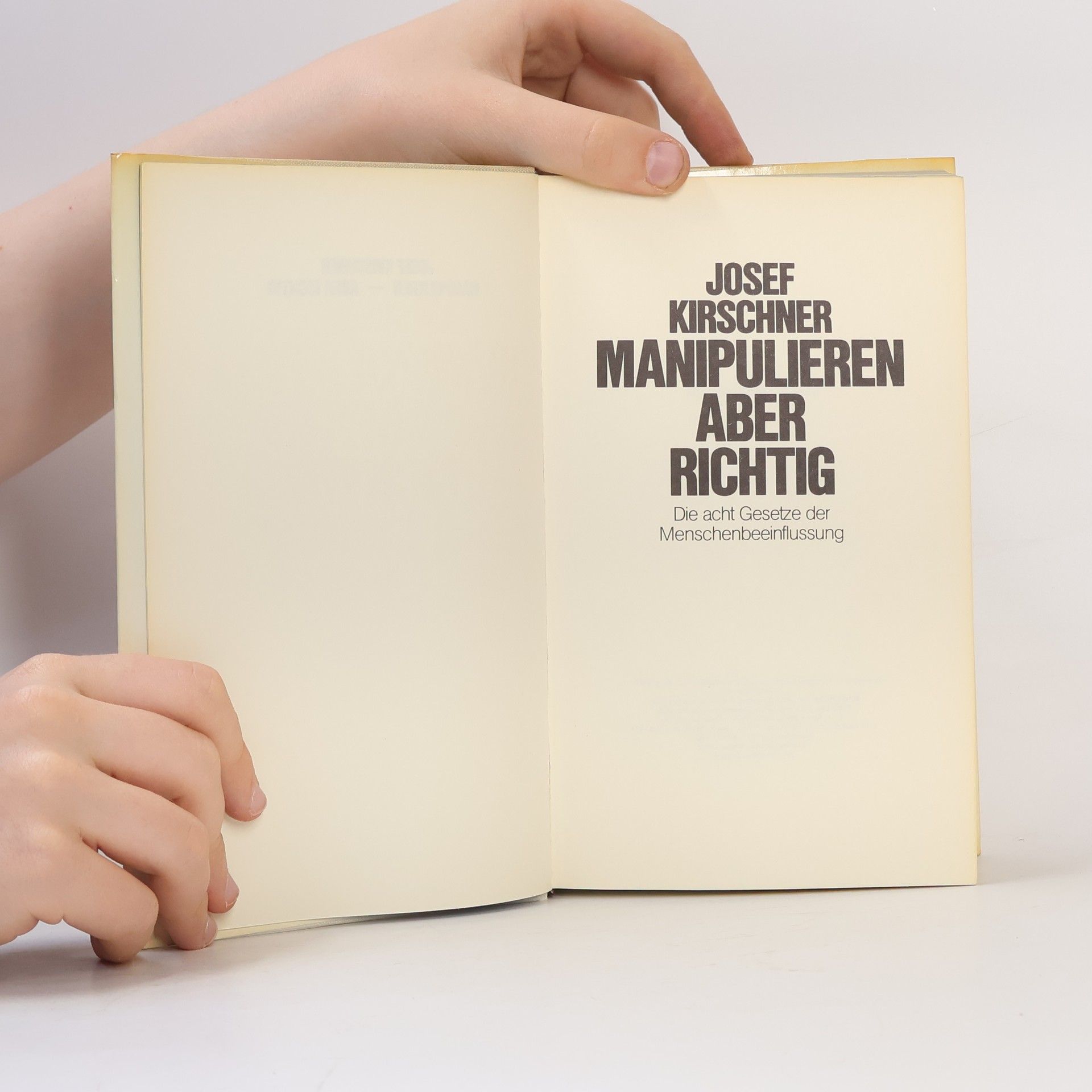 Josef Kirschner Manipulieren aber richtig