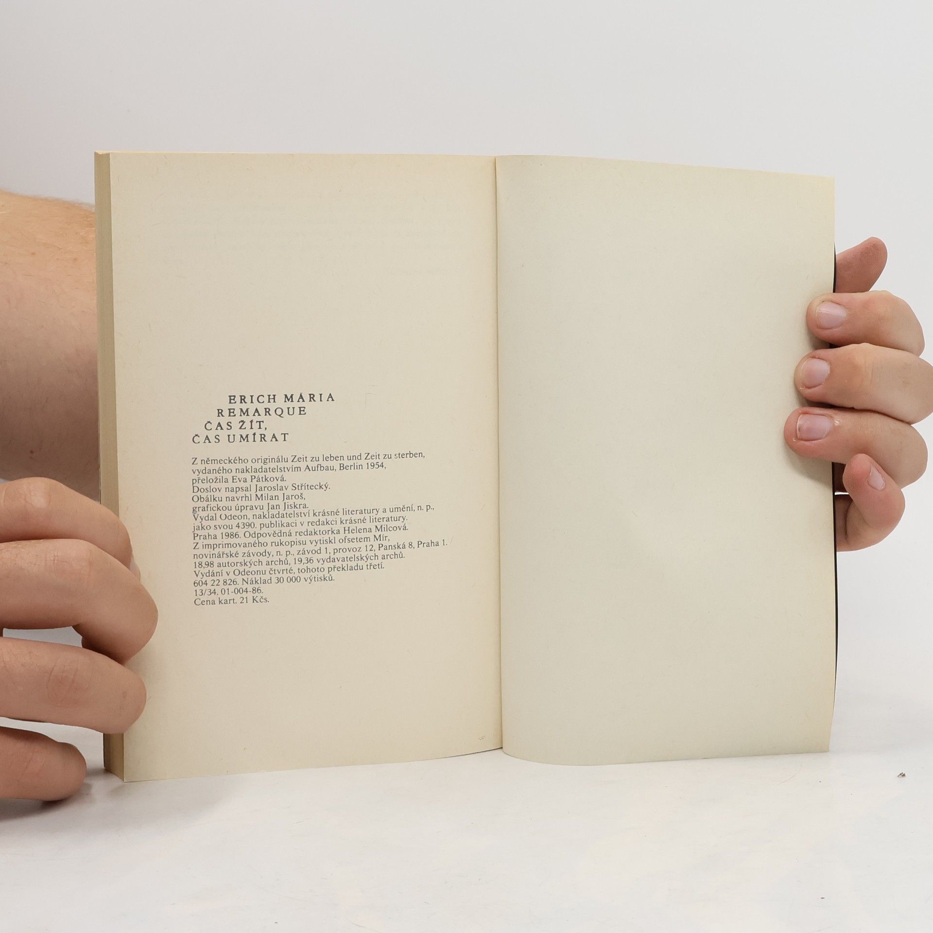 Erich Maria Remarque Čas žít, čas umírat