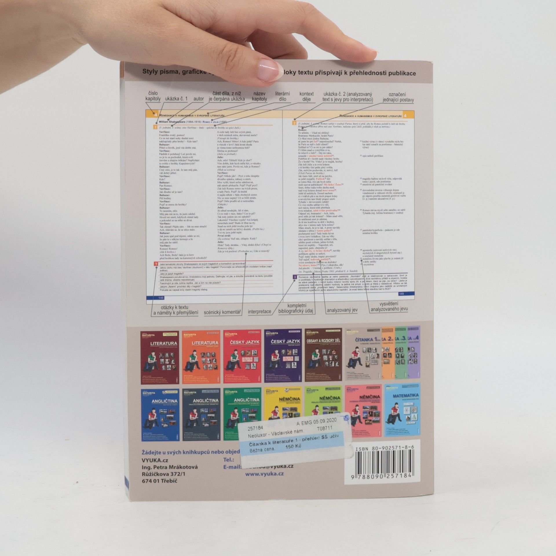 Otakar Slanař Čítanka 1. K literatuře - přehledu SŠ učiva