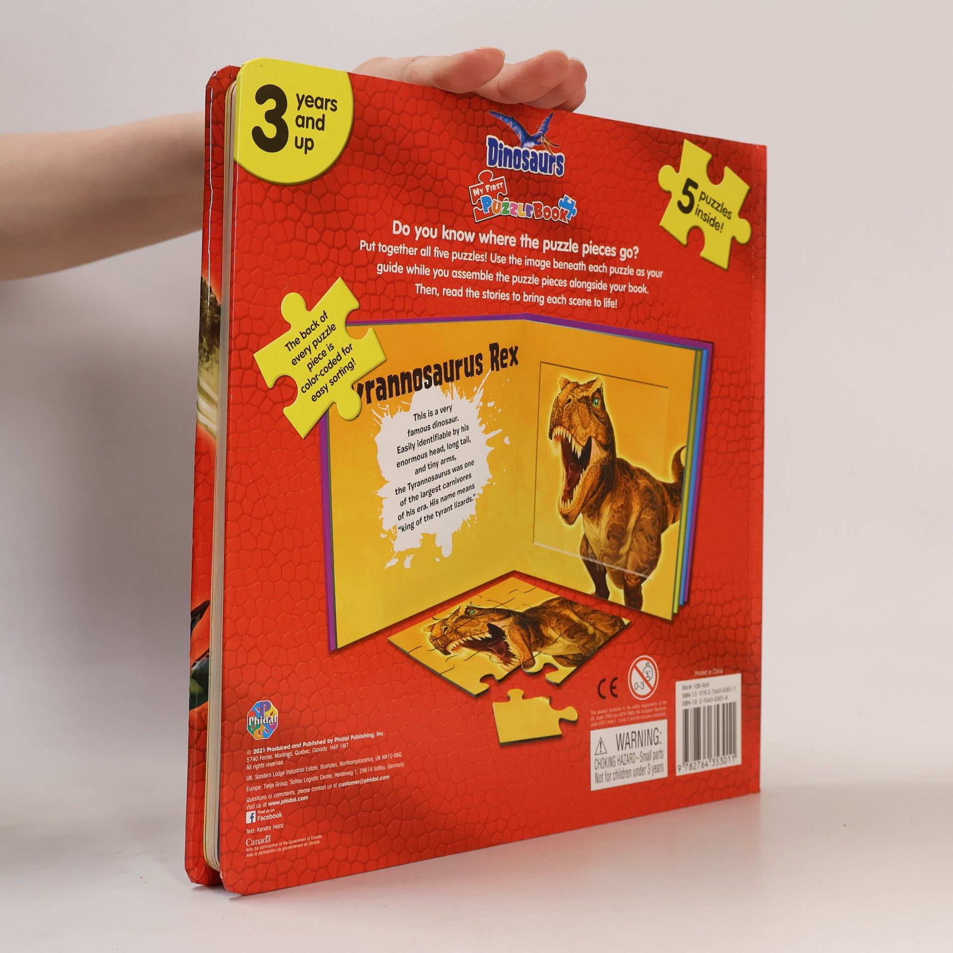 Phidal Publishing Inc. Dinosaurs My First Puzzle Book
