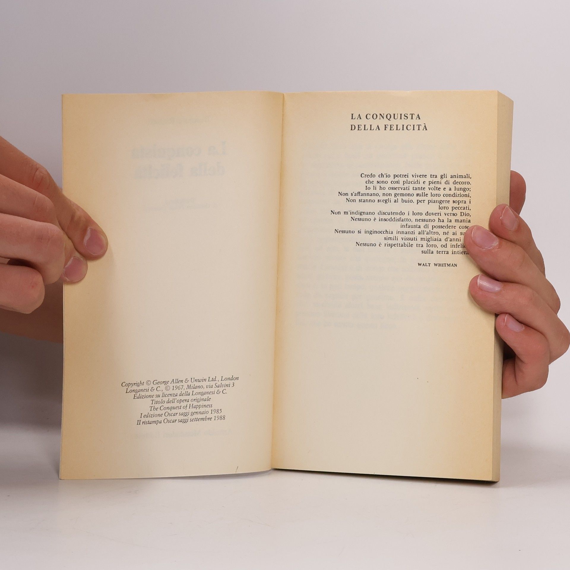 Bertrand Russell La conquista della felicità