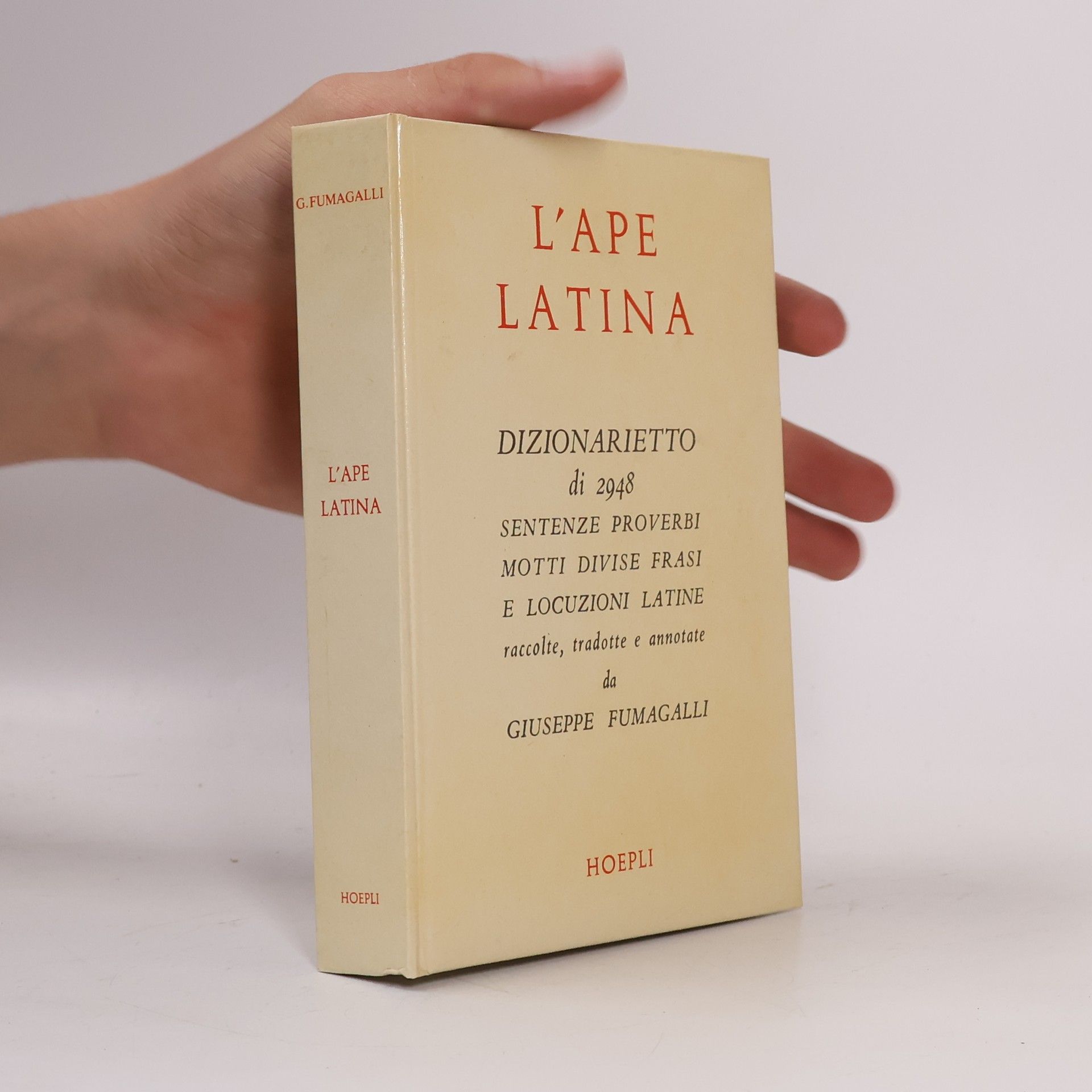 Giuseppe Fumagalli L'ape latina