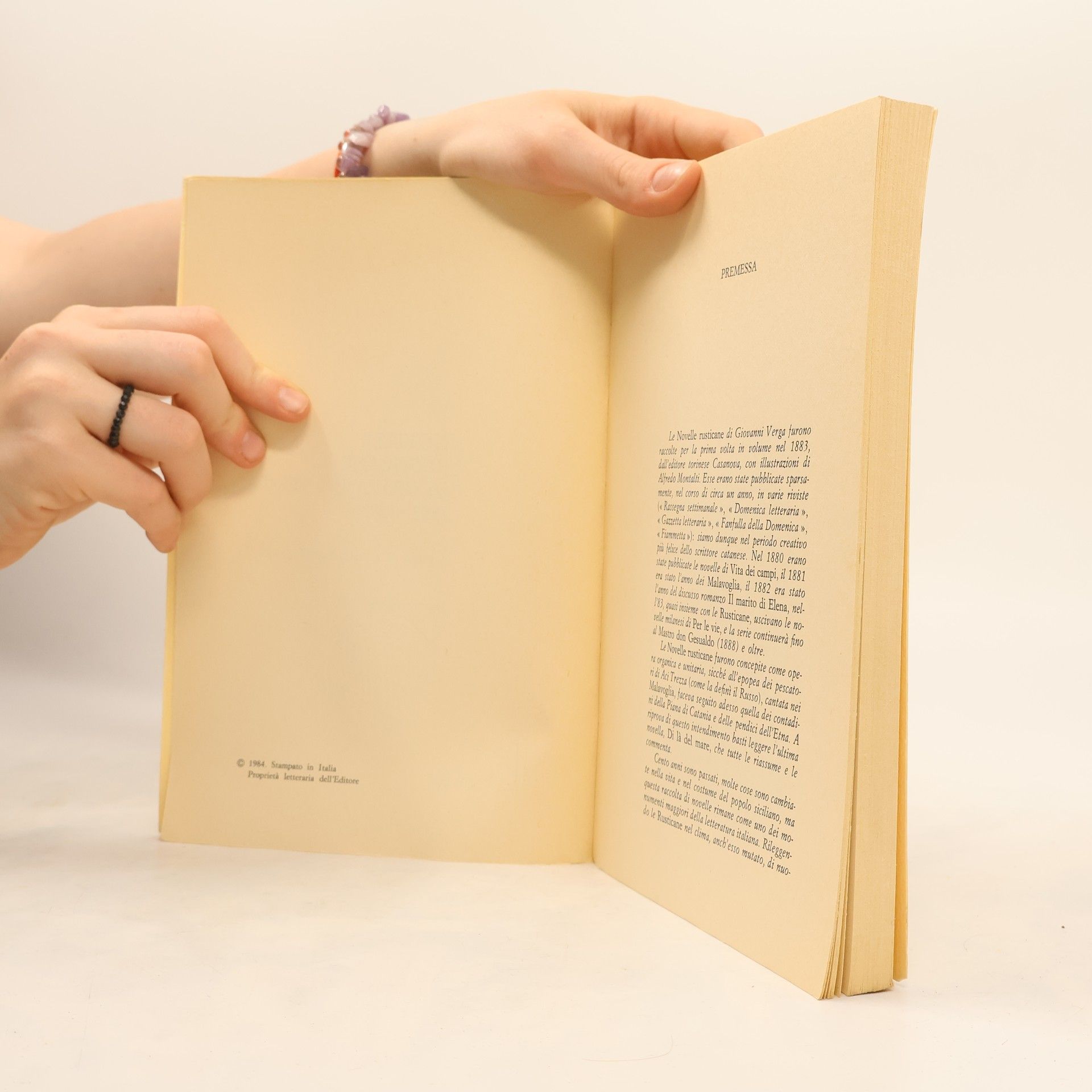 Various authors Novelle Rusticane di Giovanni Verga 1883-1983