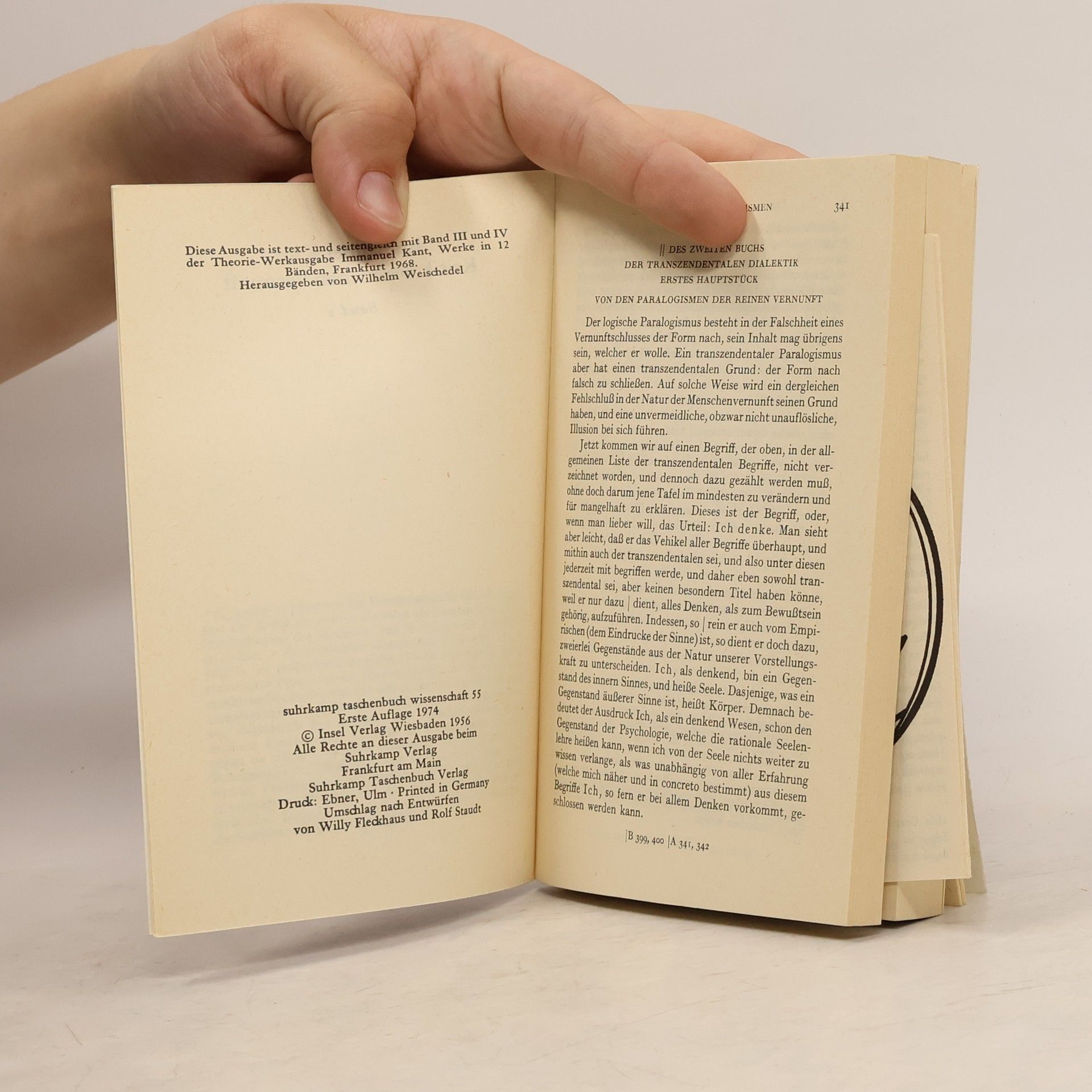 Immanuel Kant Kritik der reinen Vernunft 2
