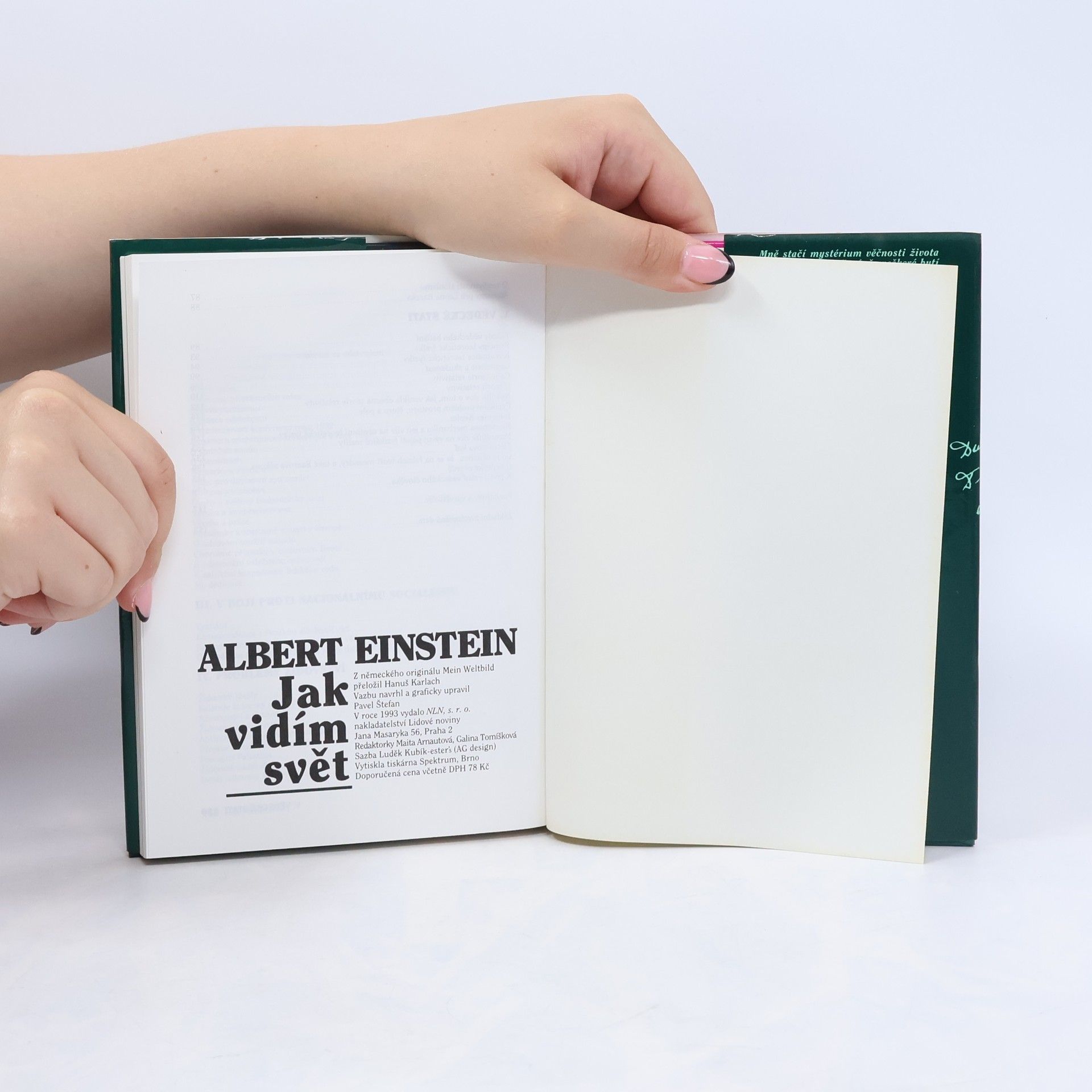 Albert Einstein Jak vidím svět 1