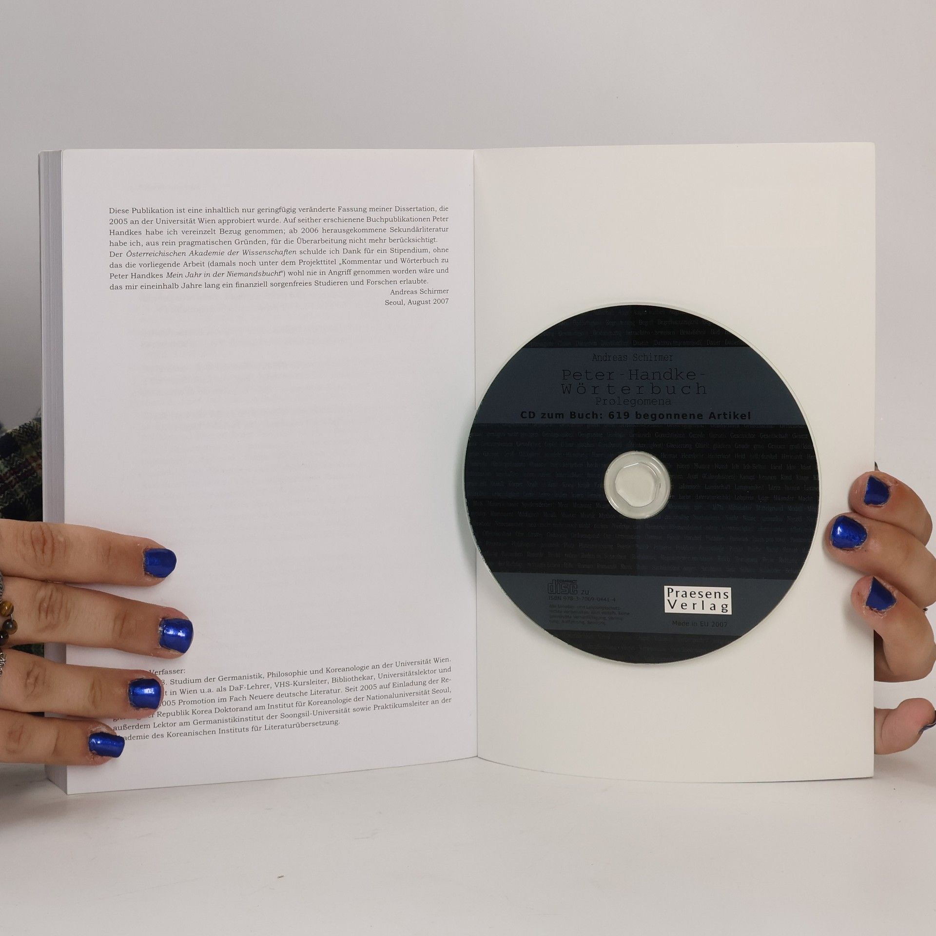 Andreas Schirmer Peter-Handke-Wörterbuch