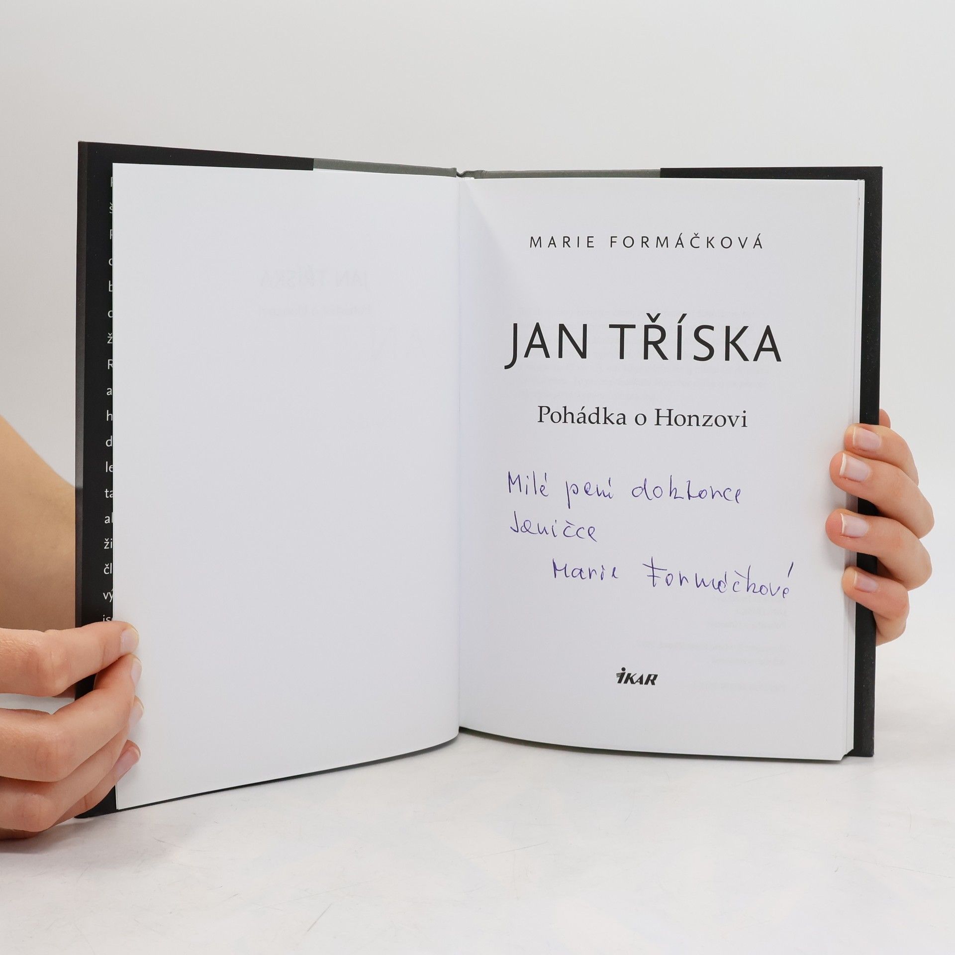 Marie Formáčková Jan Tříska. Pohádka o Honzovi