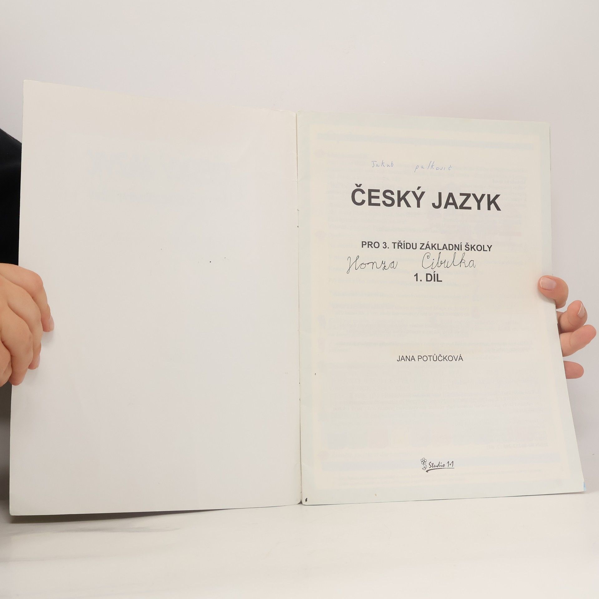 Jana Potůčková Český jazyk pro 3. třídu základní školy. 1. Díl
