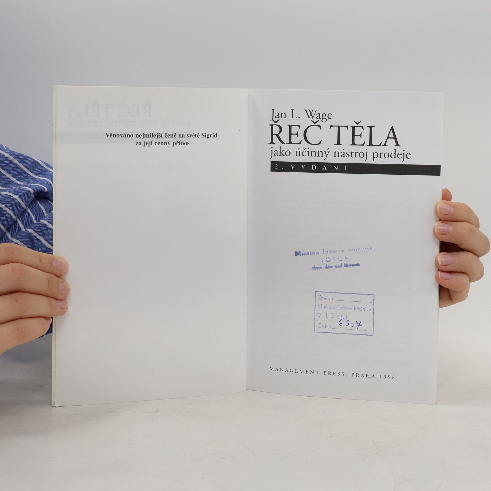 Jan L. Wage Řeč těla jako účinný nástroj prodeje
