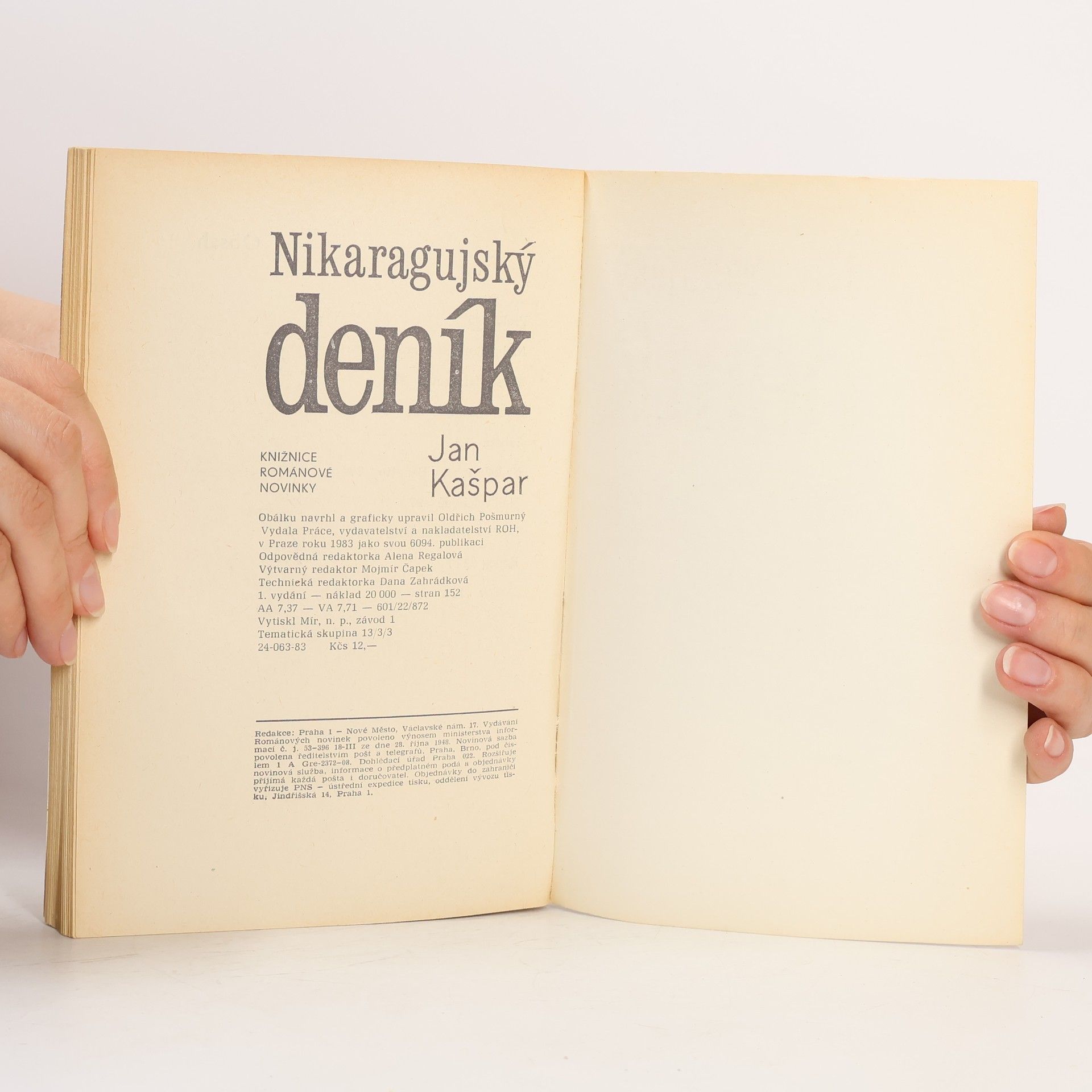 Jan Kašpar Nikaragujský deník