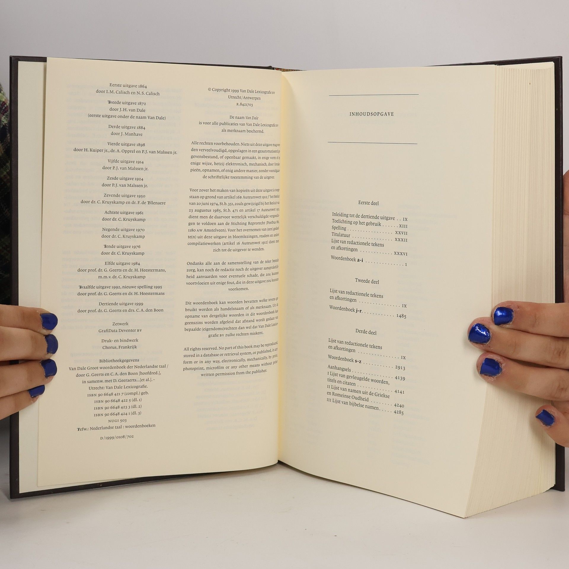 Jan H. van Dale Van Dale groot woordenboek der Nederlandse taal S-Z