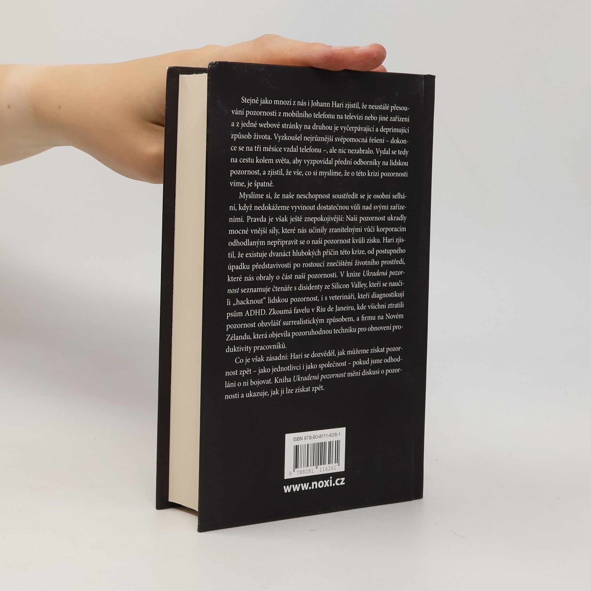 Johann Hari Ukradená pozornost : proč nedokážeme dávat pozor