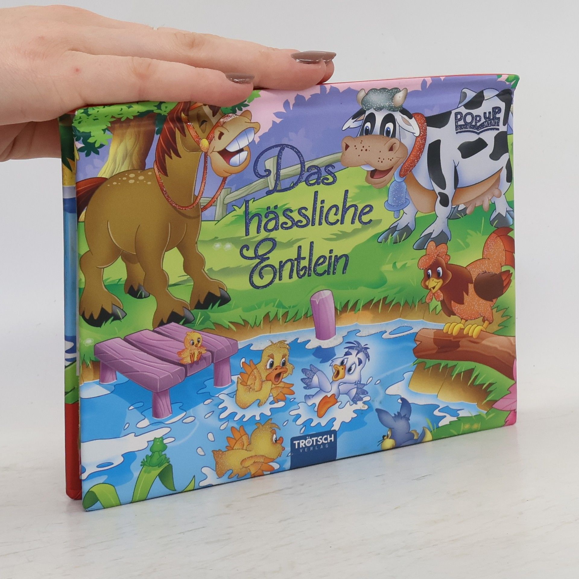 Javier Inaraja Das hässliche Entlein Pop-up-Mini Wattierter Einband mit Glitzer