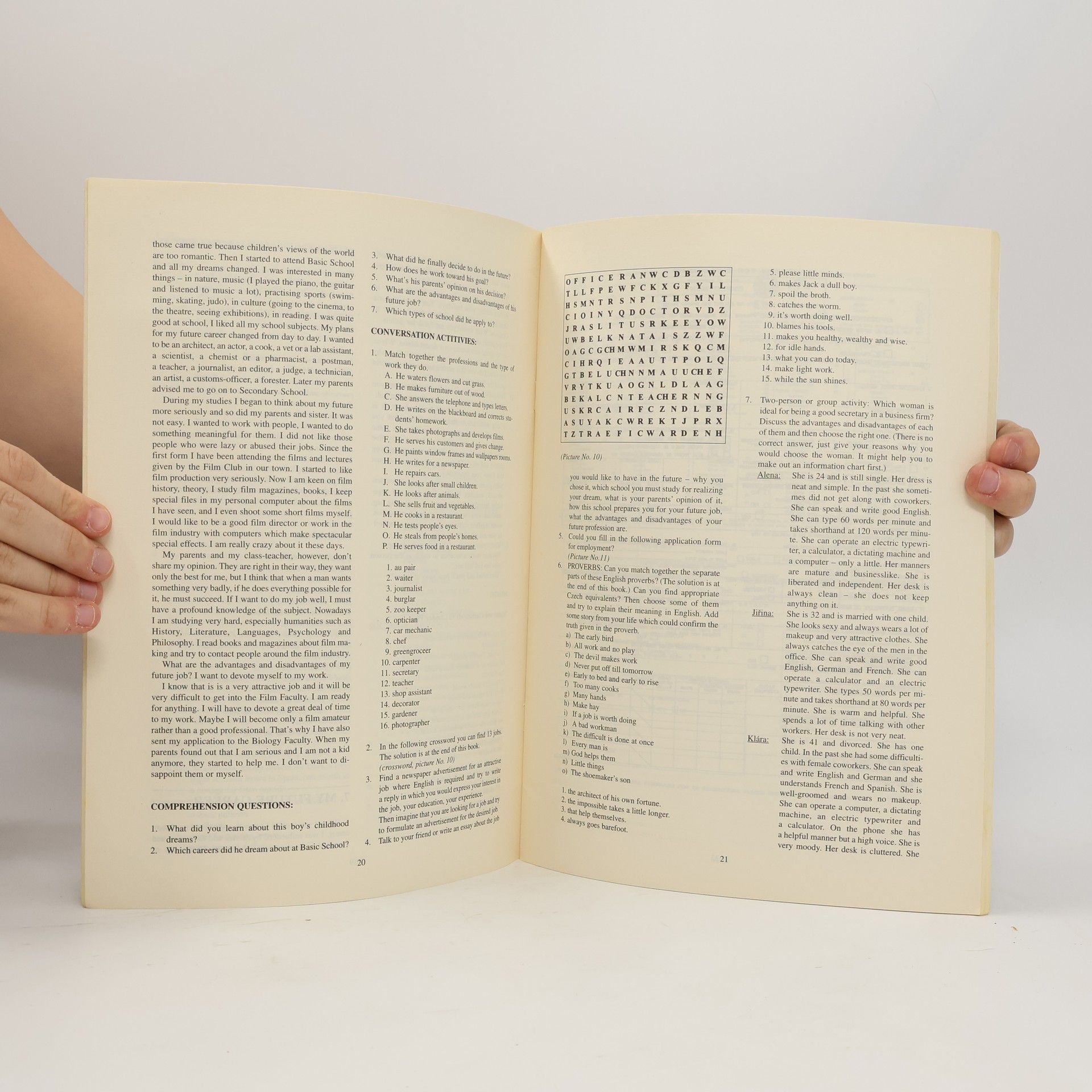 Jana Odehnalová Reading Material for the Graduation Exam