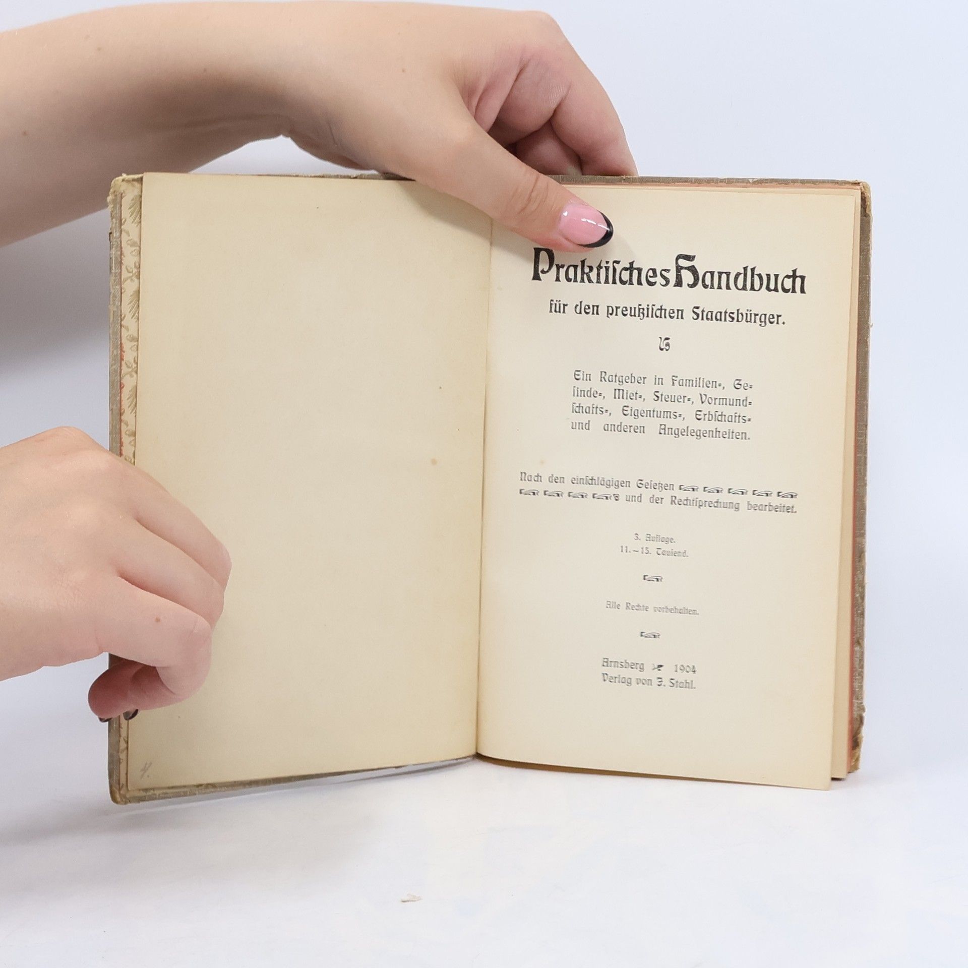 Autorenkollektiv Praktisches Handbuch für den preußischen Staatsbürger